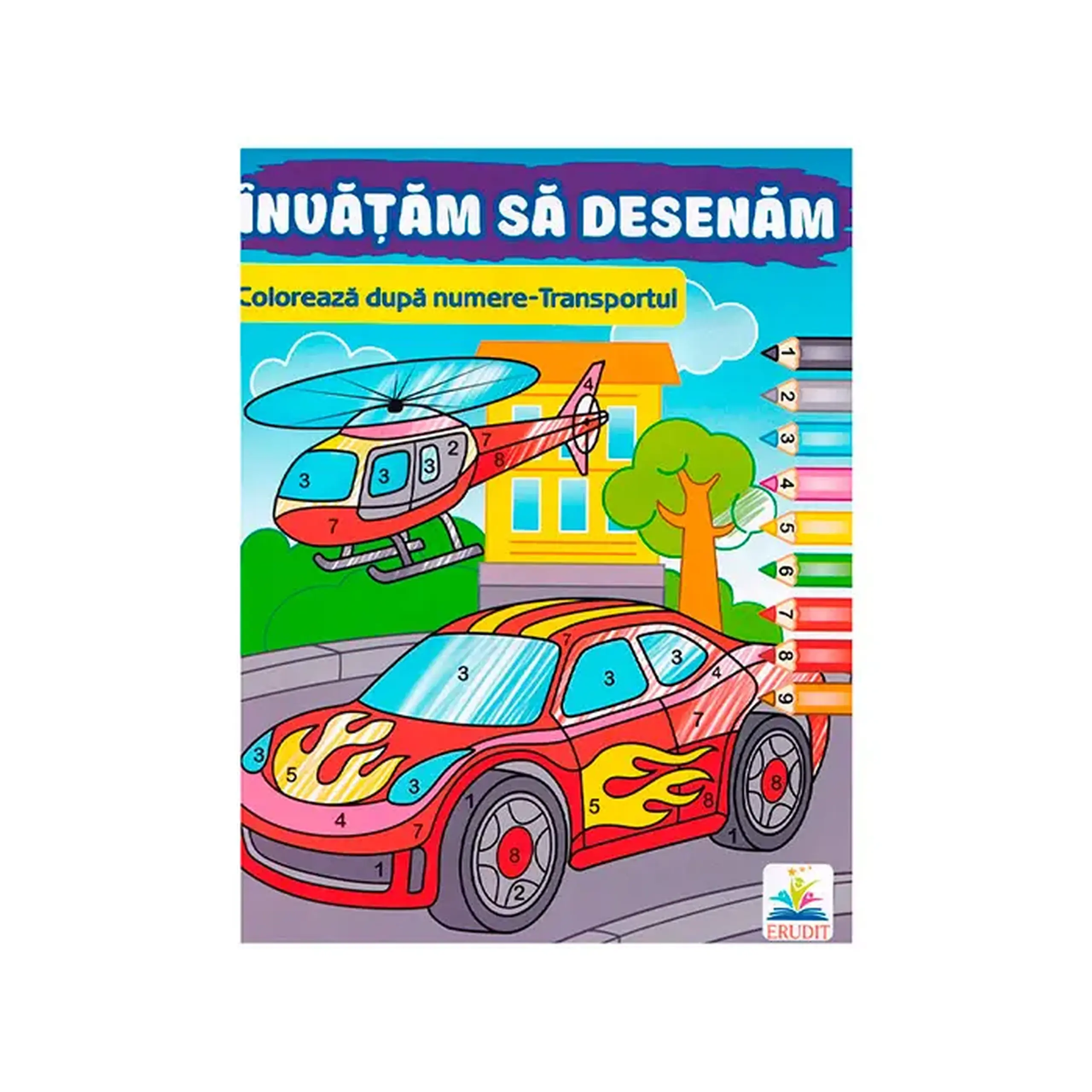 Coloreazа dupа numere-Transportul 357764