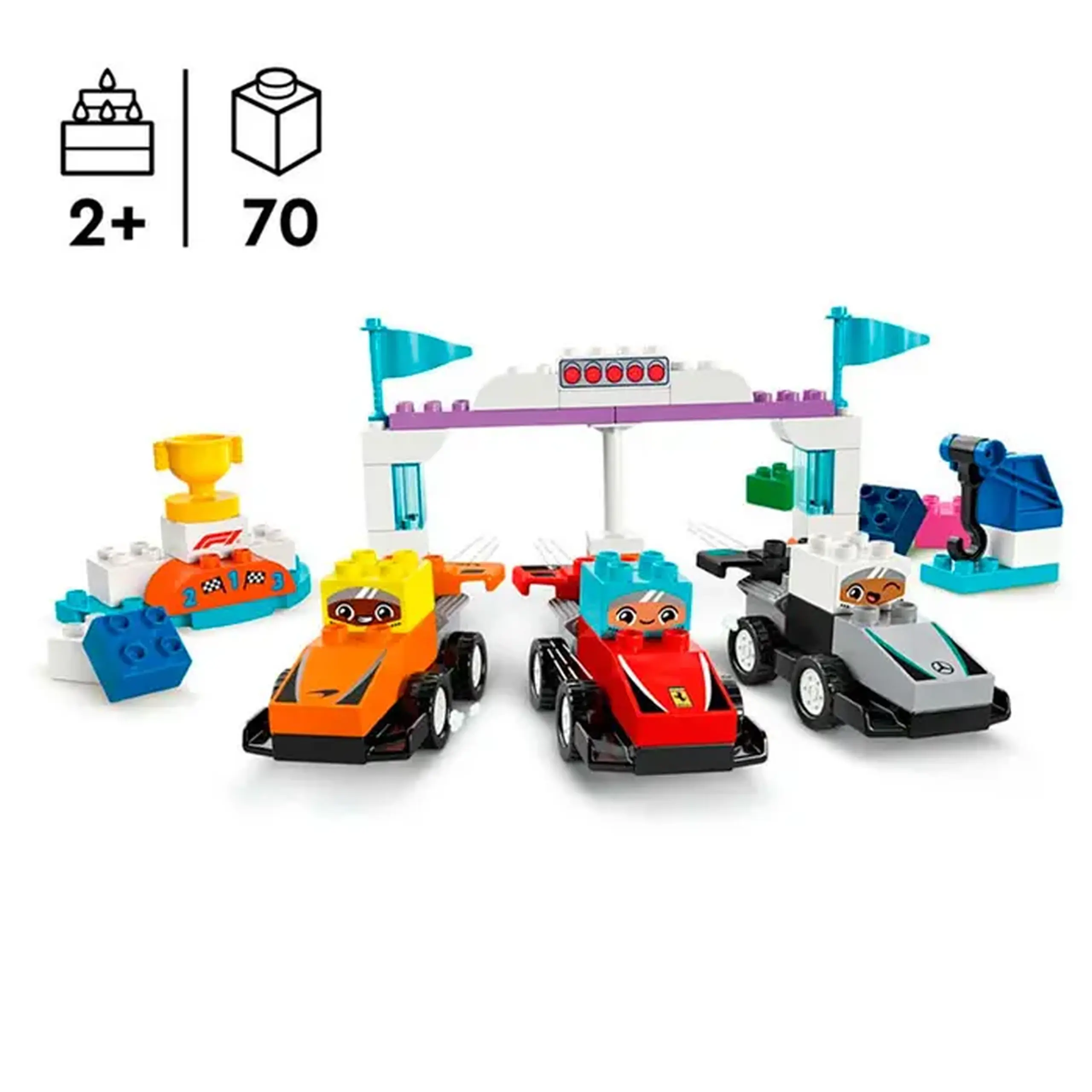 Lego Duplo, Echipa F1: Masini si piloti de curse 10445