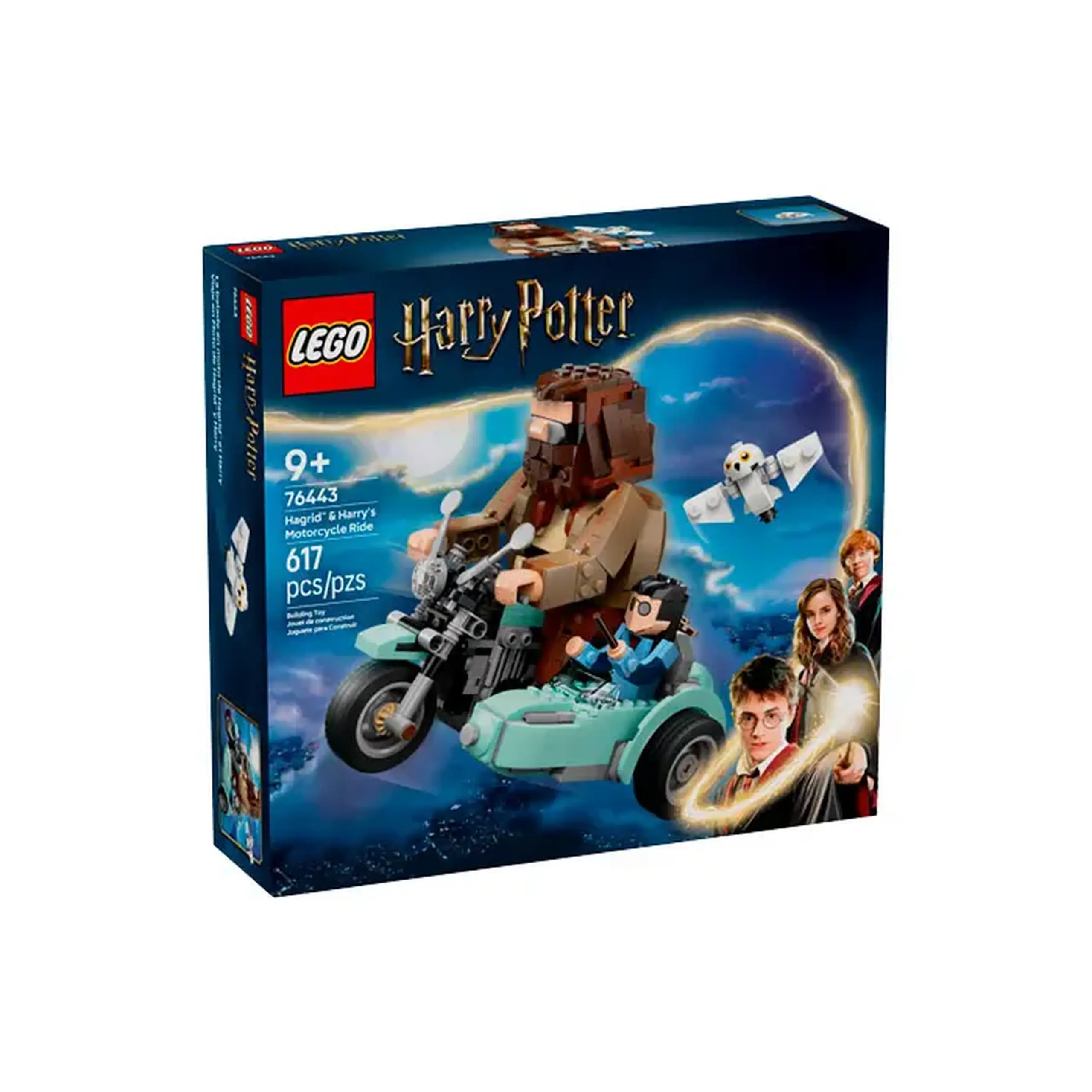 Lego Harry Potter Plimbarea cu motocicleta a lui Hagrid si Harry 76443