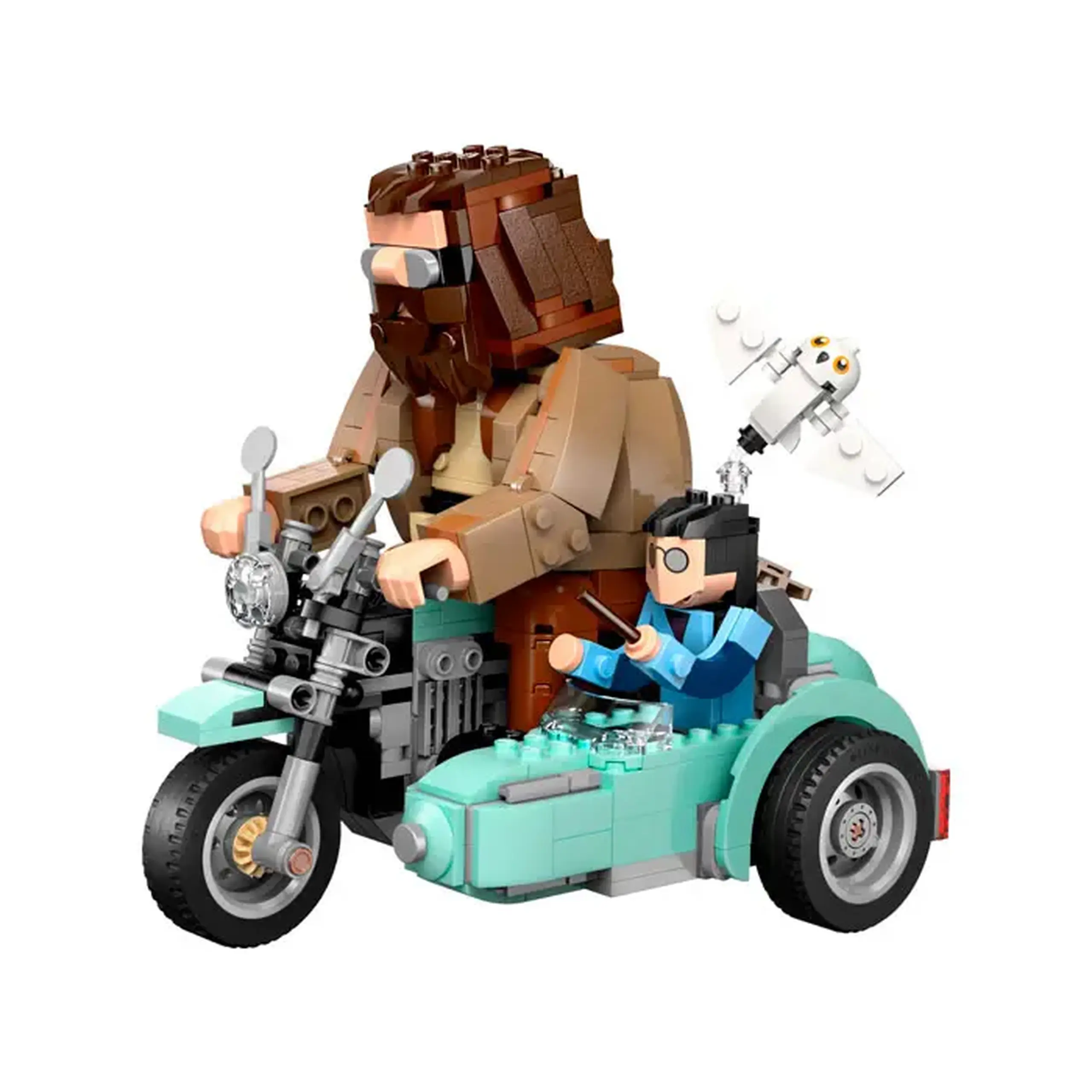 Lego Harry Potter Plimbarea cu motocicleta a lui Hagrid si Harry 76443