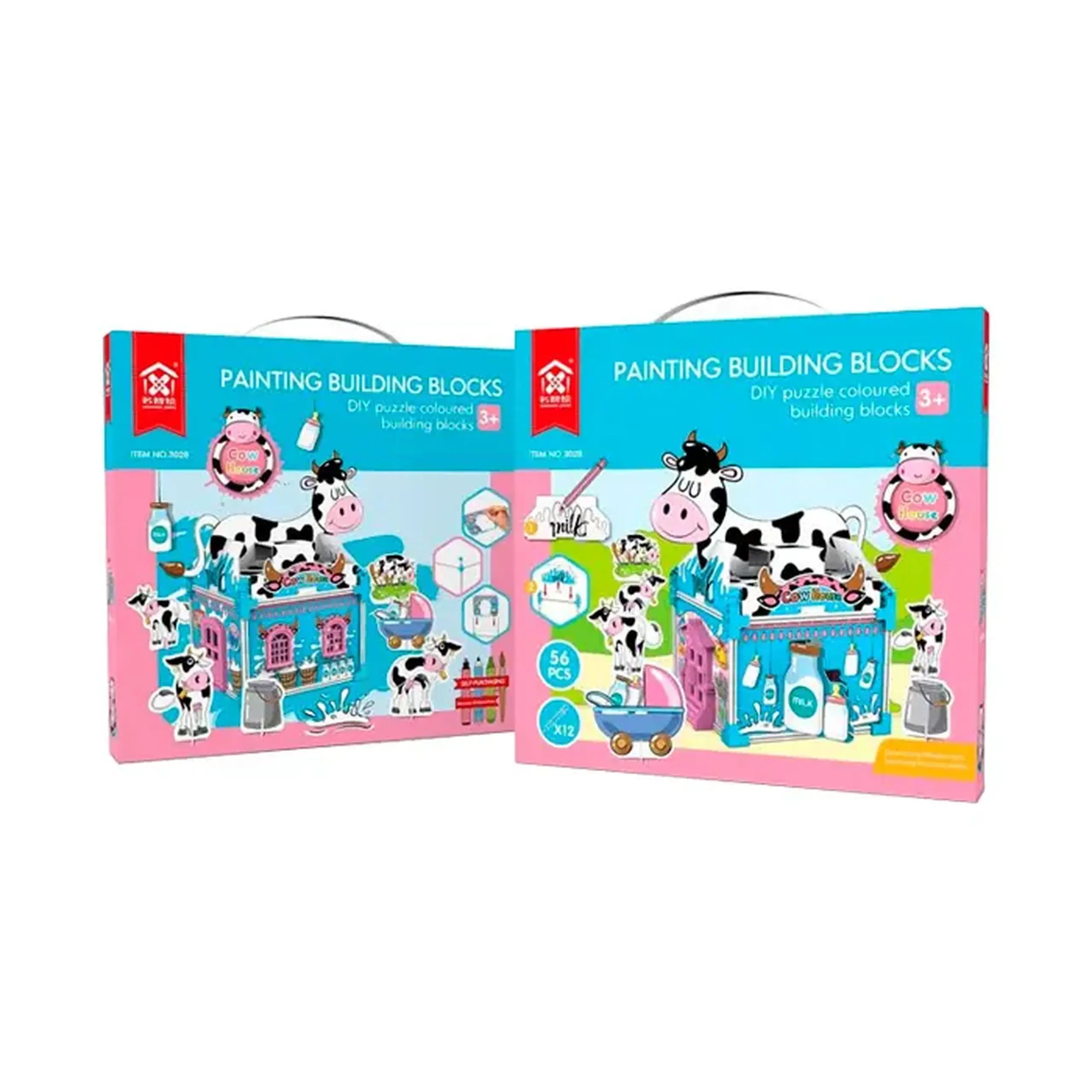 3D puzzle de colorat 3028