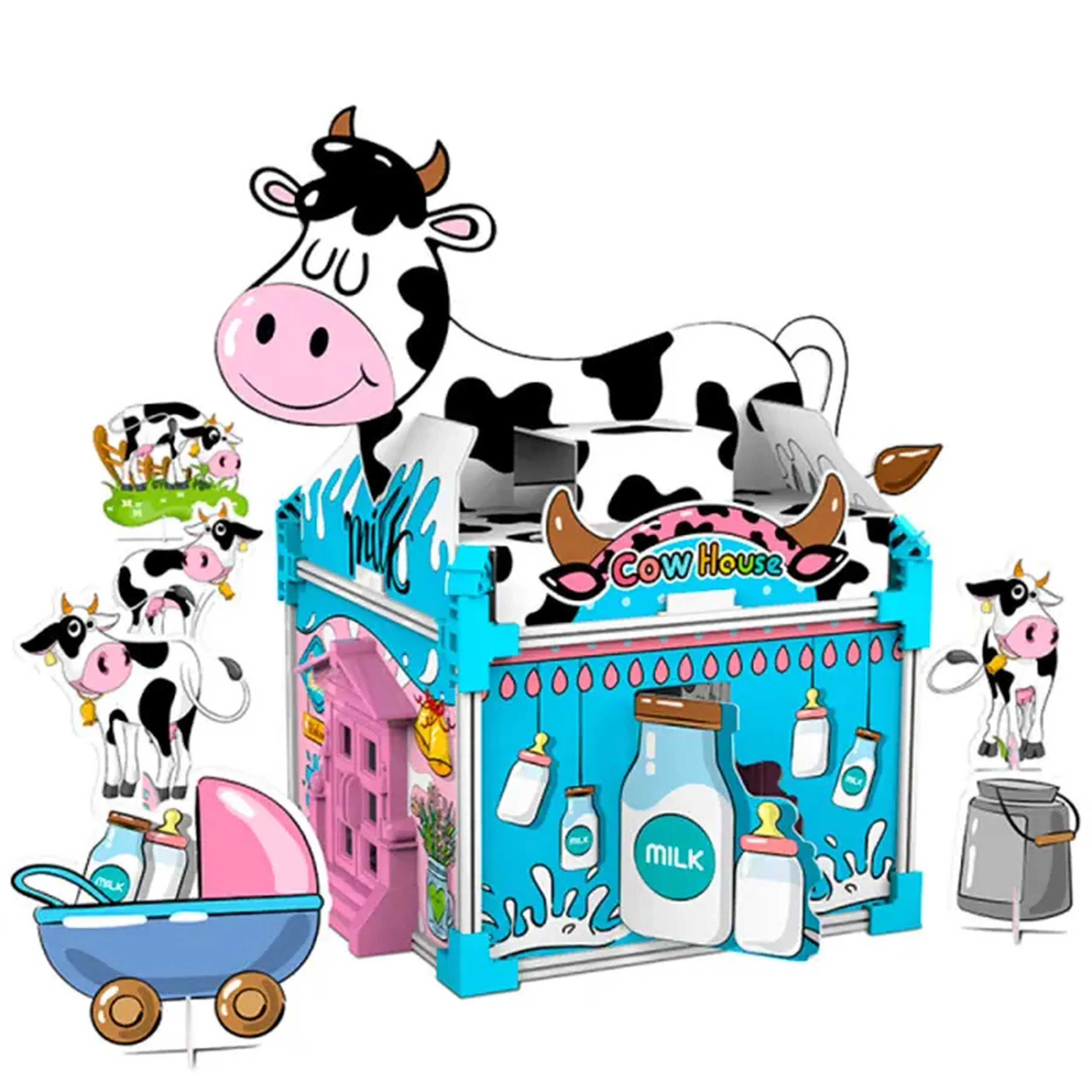 3D puzzle de colorat 3028