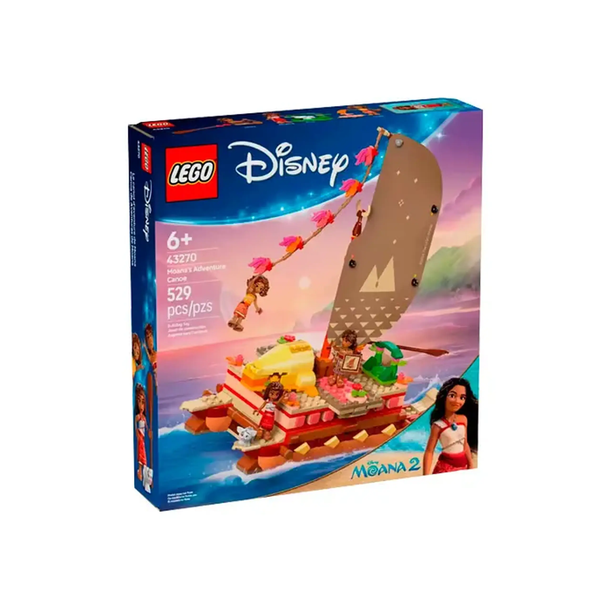 Lego Disney Moana "Canoea de aventura a Moanei" 43270
