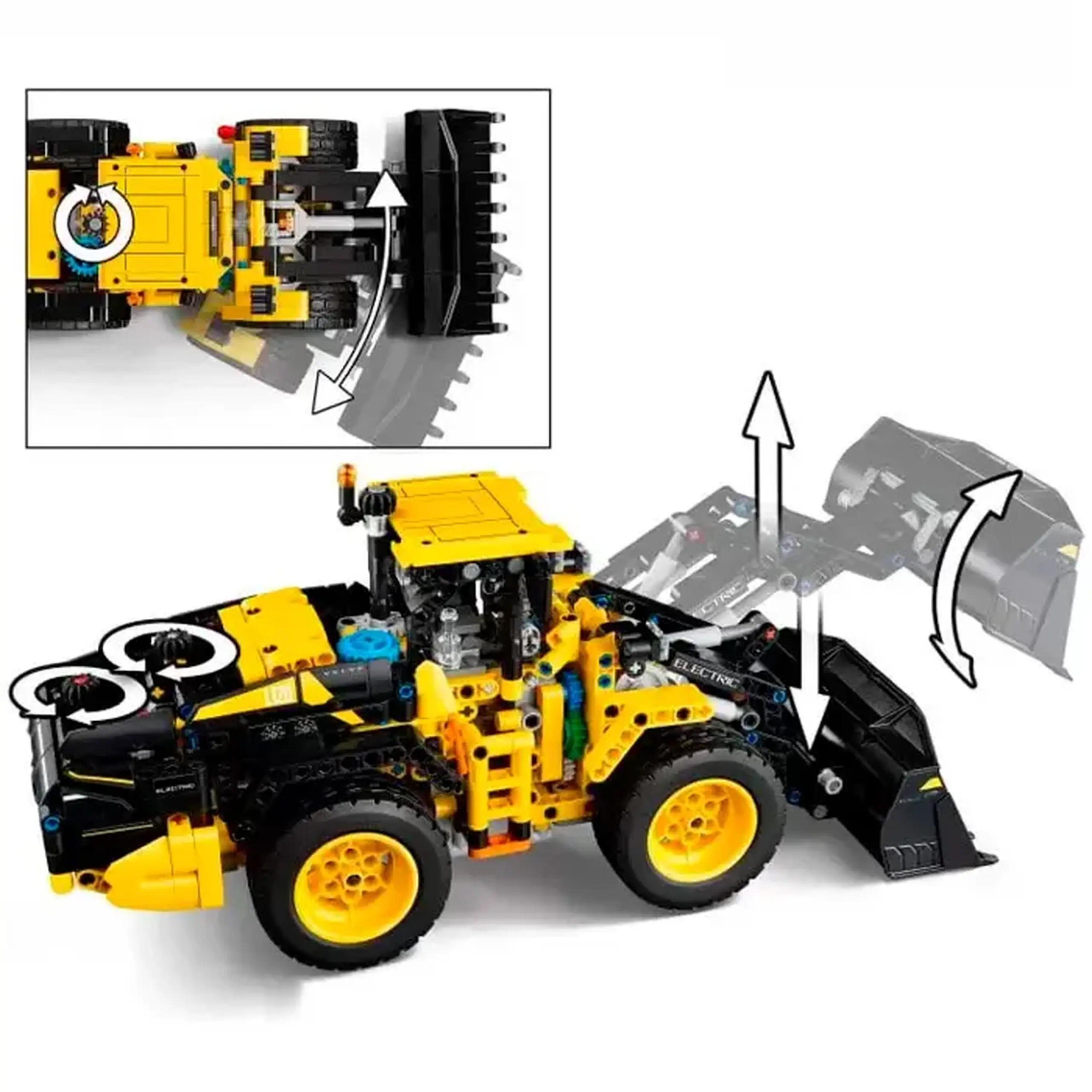 Lego Technic Incarcator frontal Volvo L120 Electric 42209