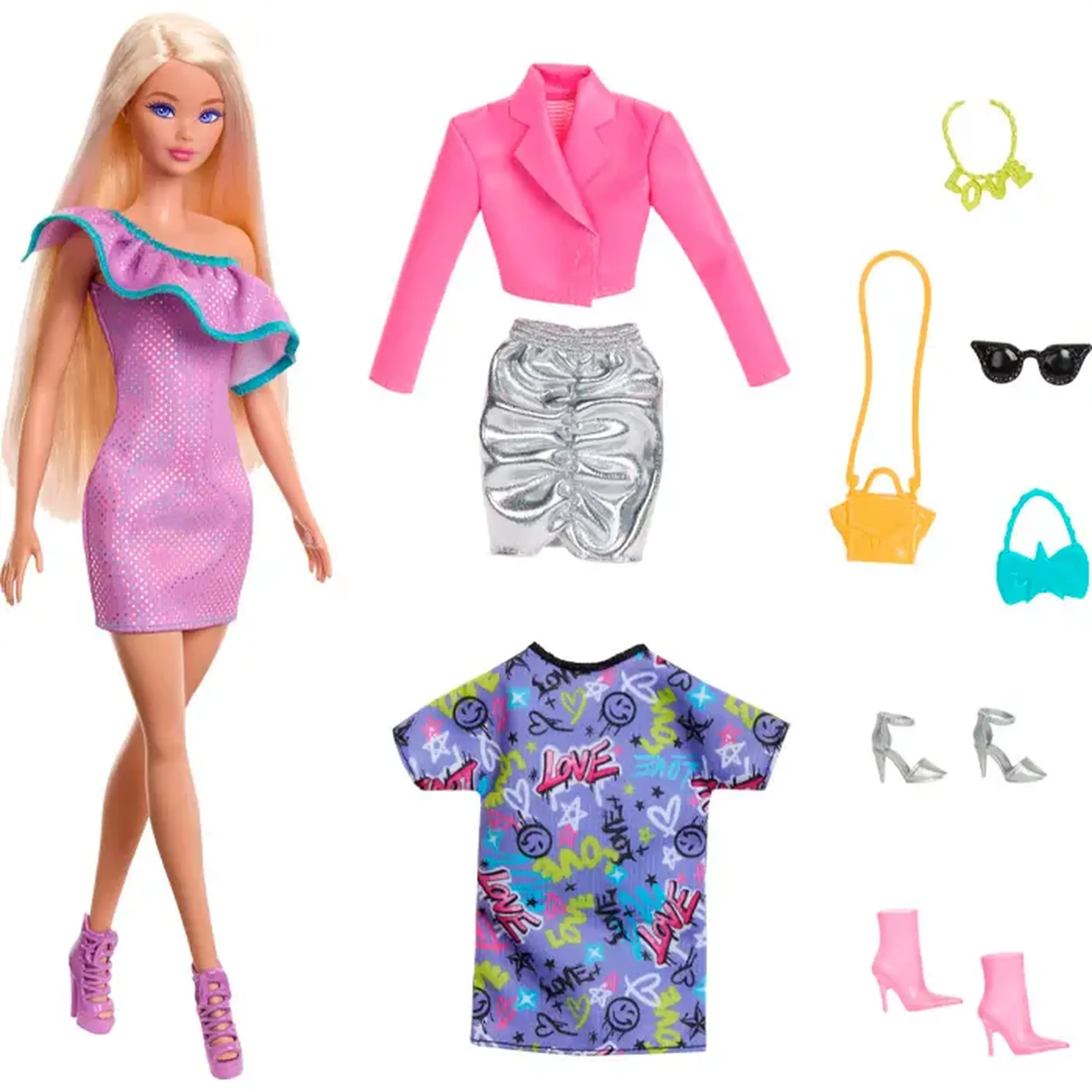 Papusa Barbie "Fashionistas" Party Fashions HYT61
