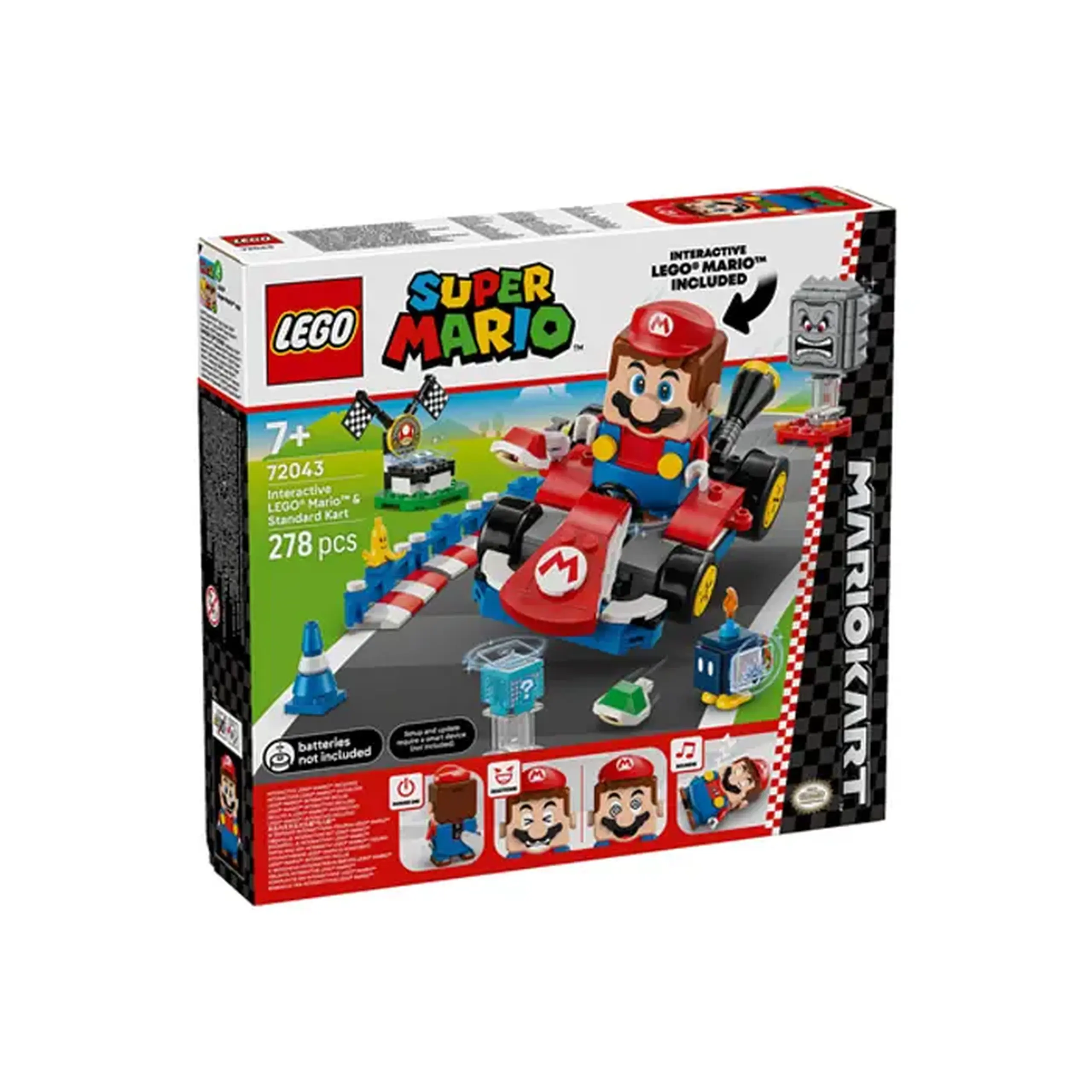 Lego Super Mario Kart Interactive Lego Mario & Standard Kart 72043
