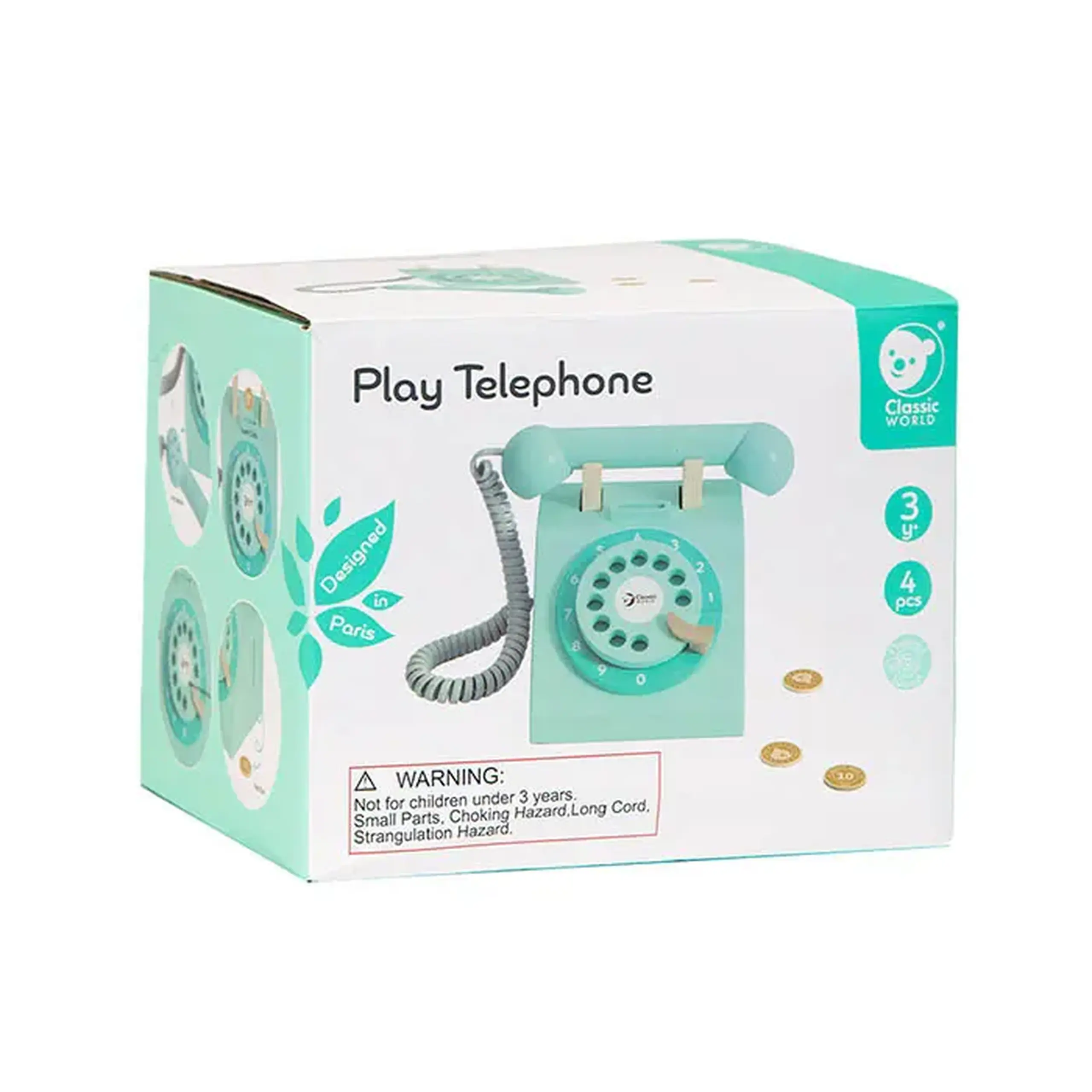 Telefon din lemn 50551