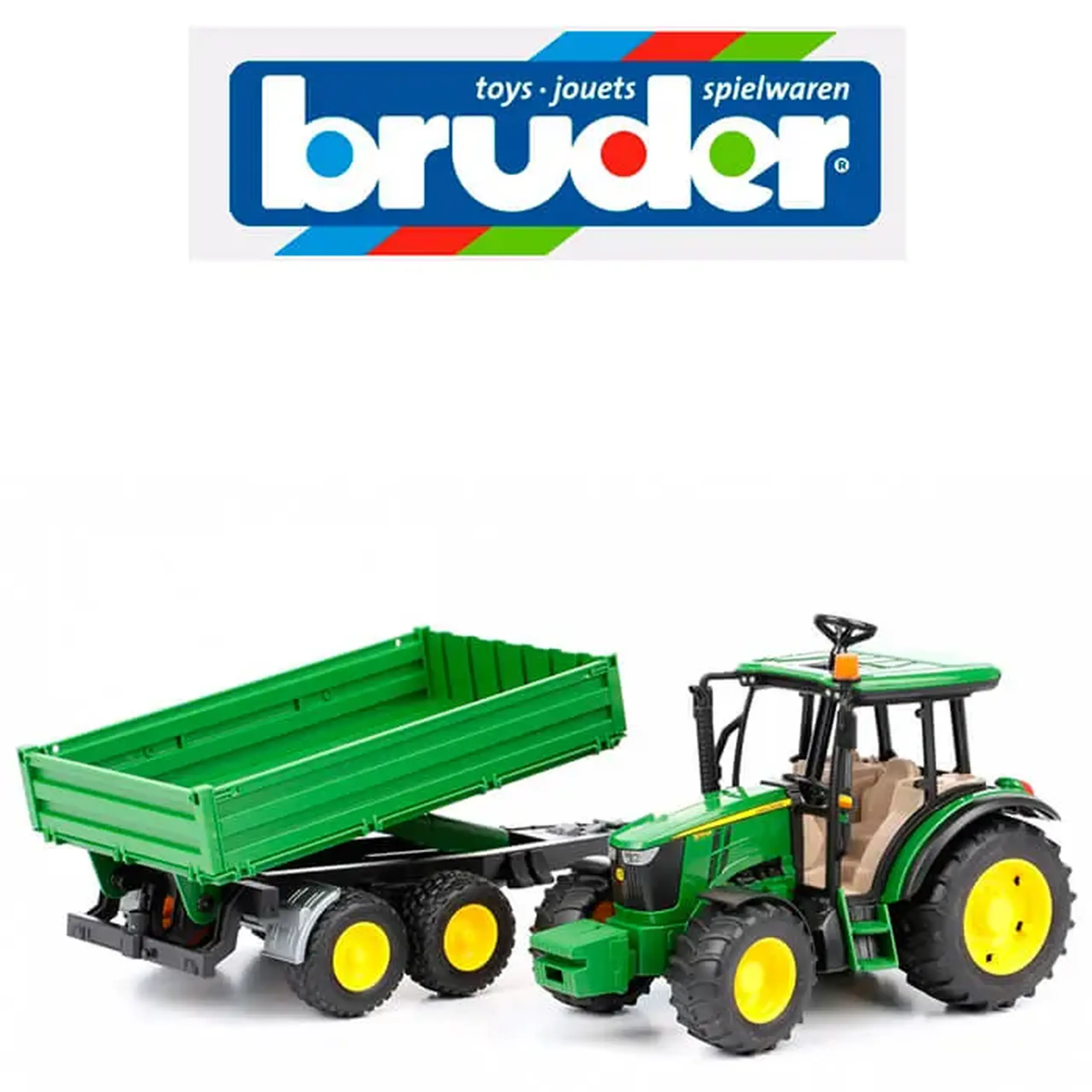 Tractor John Deere 5115M cu remorcă 02108