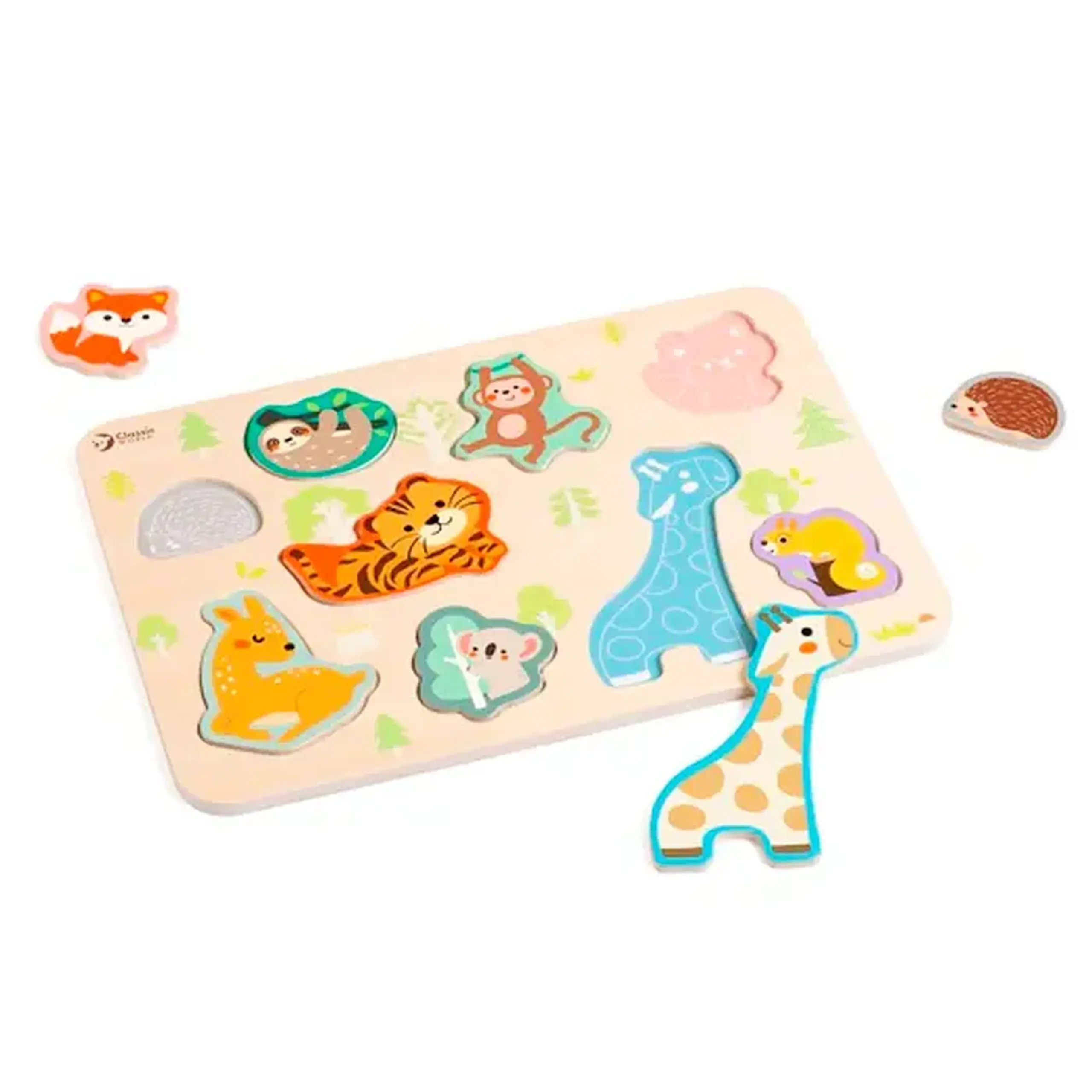 Puzzle din lemn "Animale" Classic world 40069