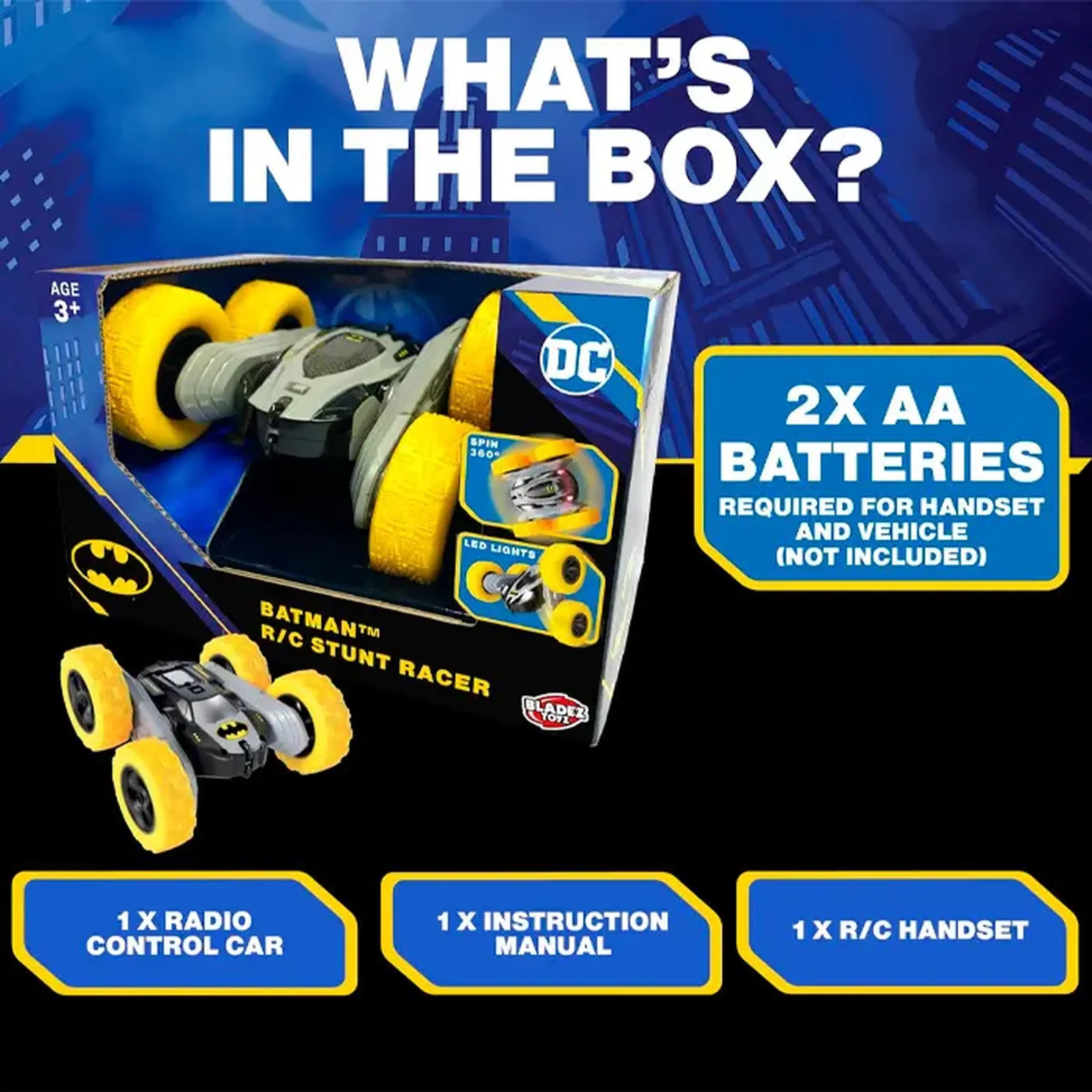 Masina cu R/C Batman Stunt Racer BTDCRC3