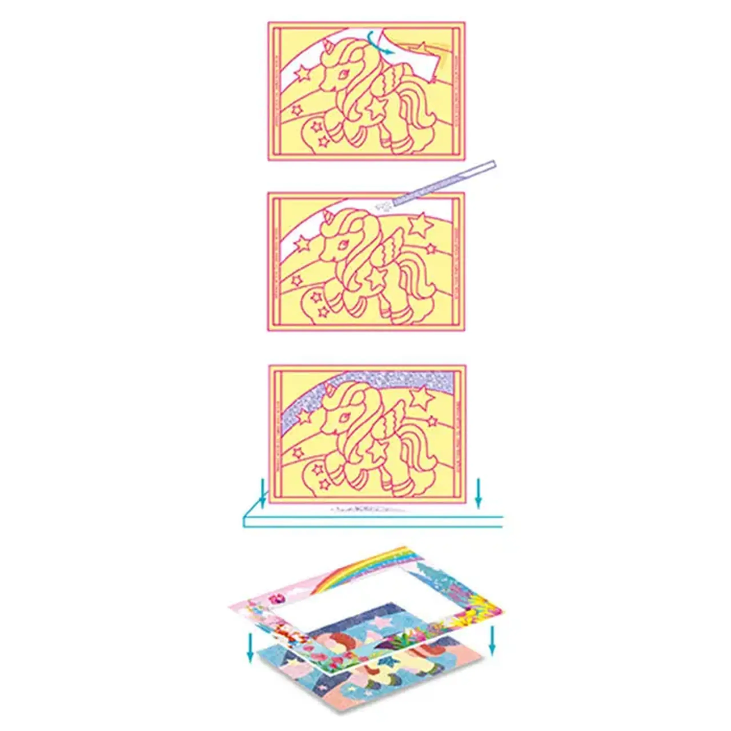 Set pentru pictura cu nisip Unicorn 00-04749