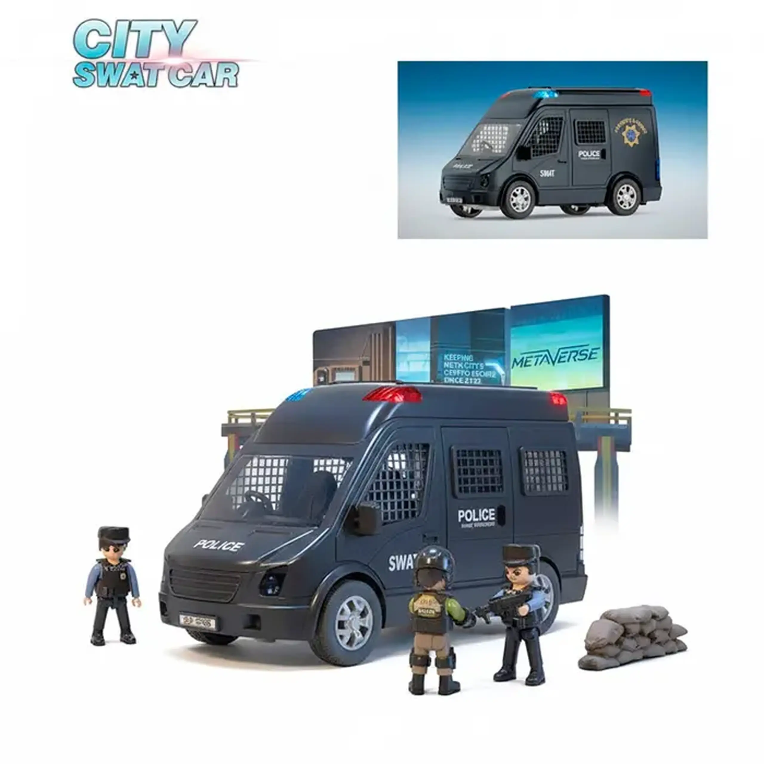 Set Masina de politie DB-202