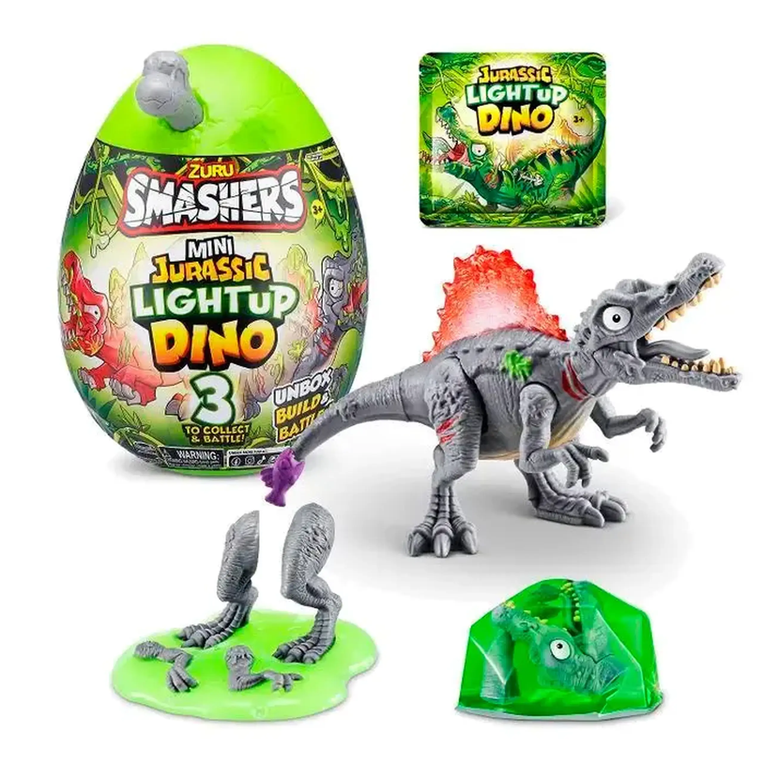 Ou-surpriza "Smashers" Jurassic Light-Up Dino "medium" 74107