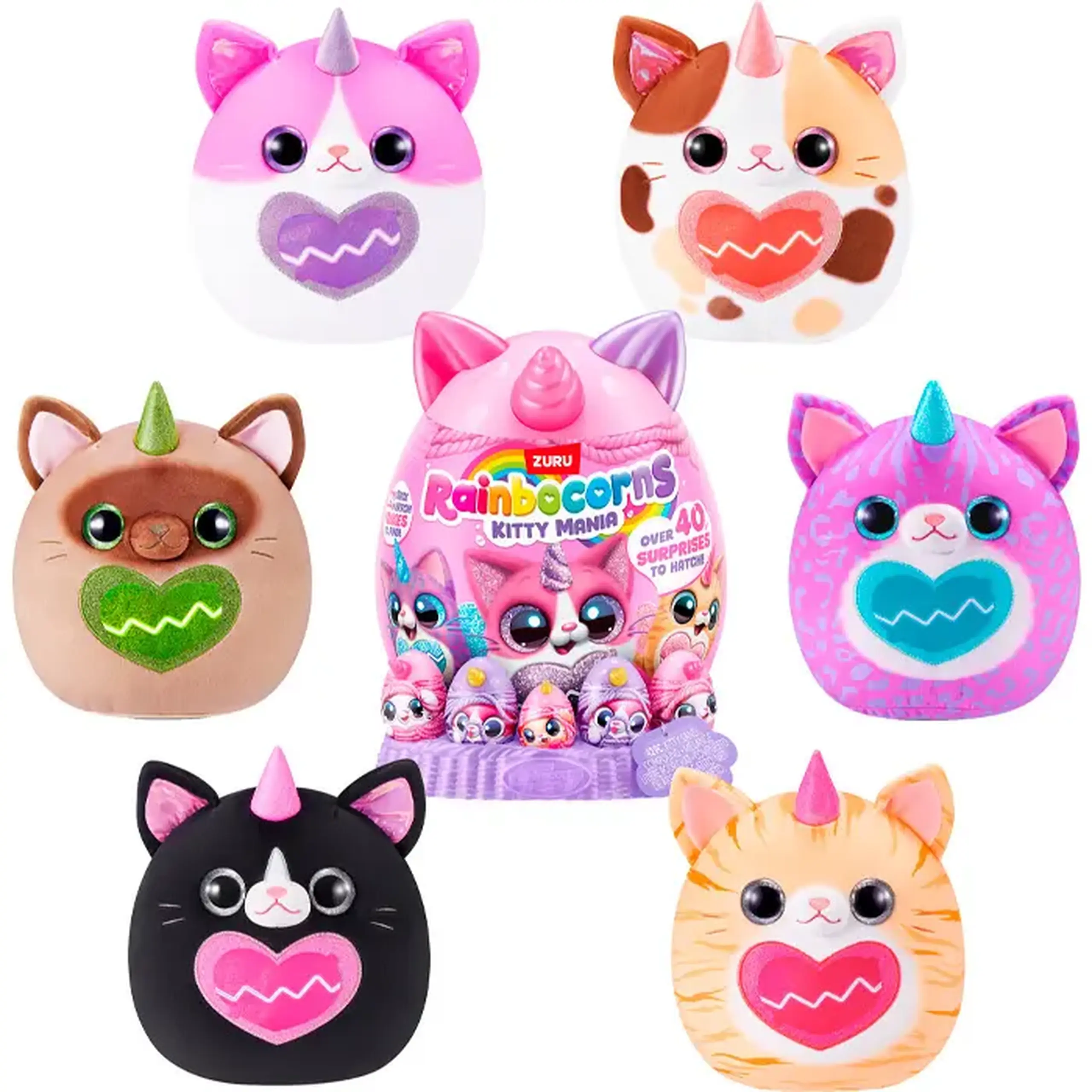 Ou-surpriza Rainbocorns "Eggzania Kittymania" 92125