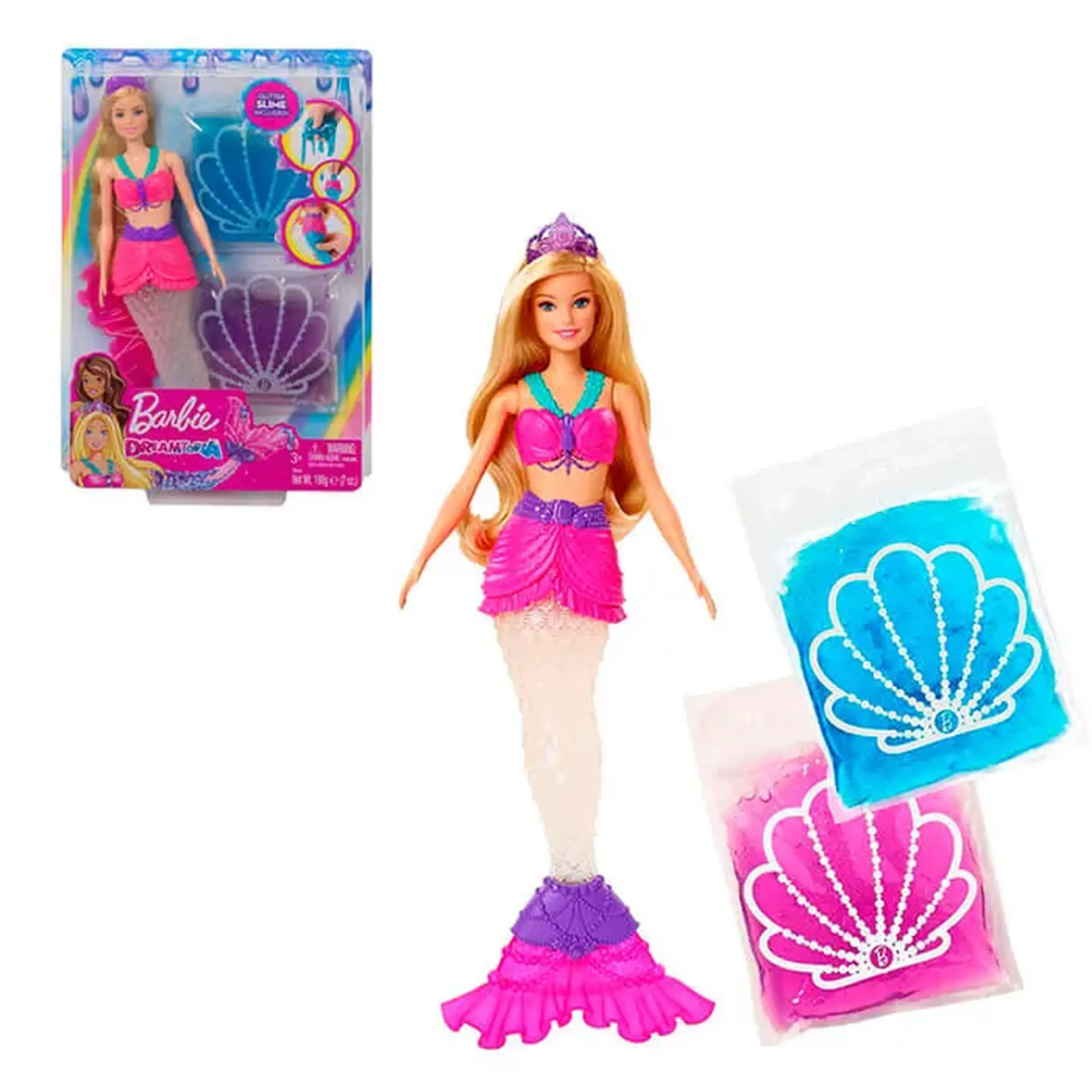 Barbi sirena cu Slime GKT75