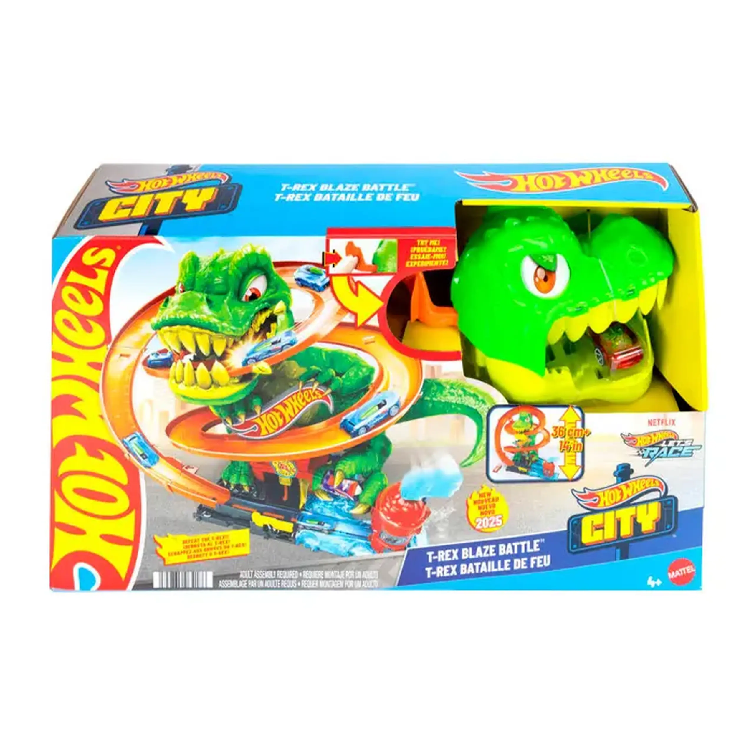 Pista "Hot Wheels" City "T-Rex Blaze Battle" JBM73