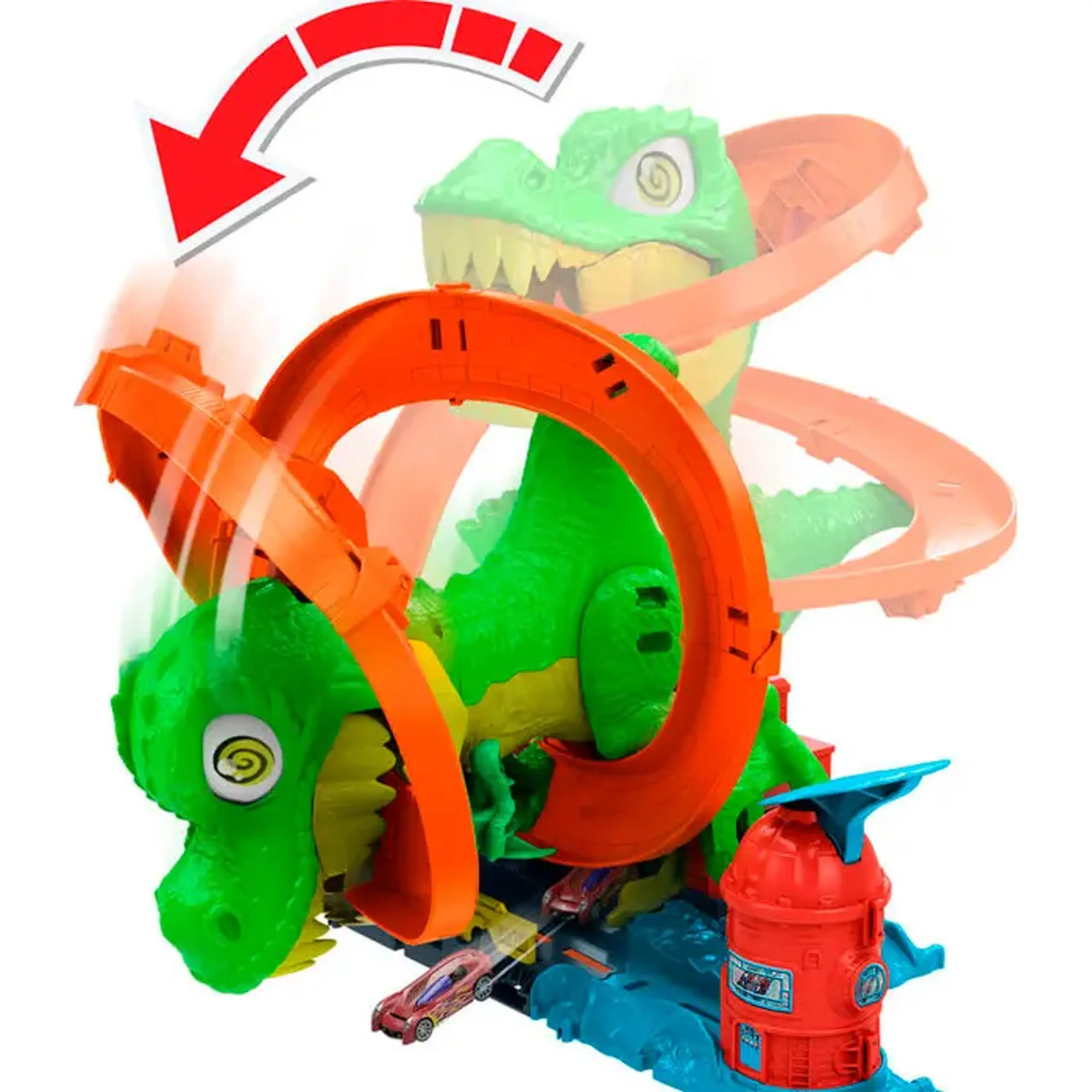 Pista "Hot Wheels" City "T-Rex Blaze Battle" JBM73
