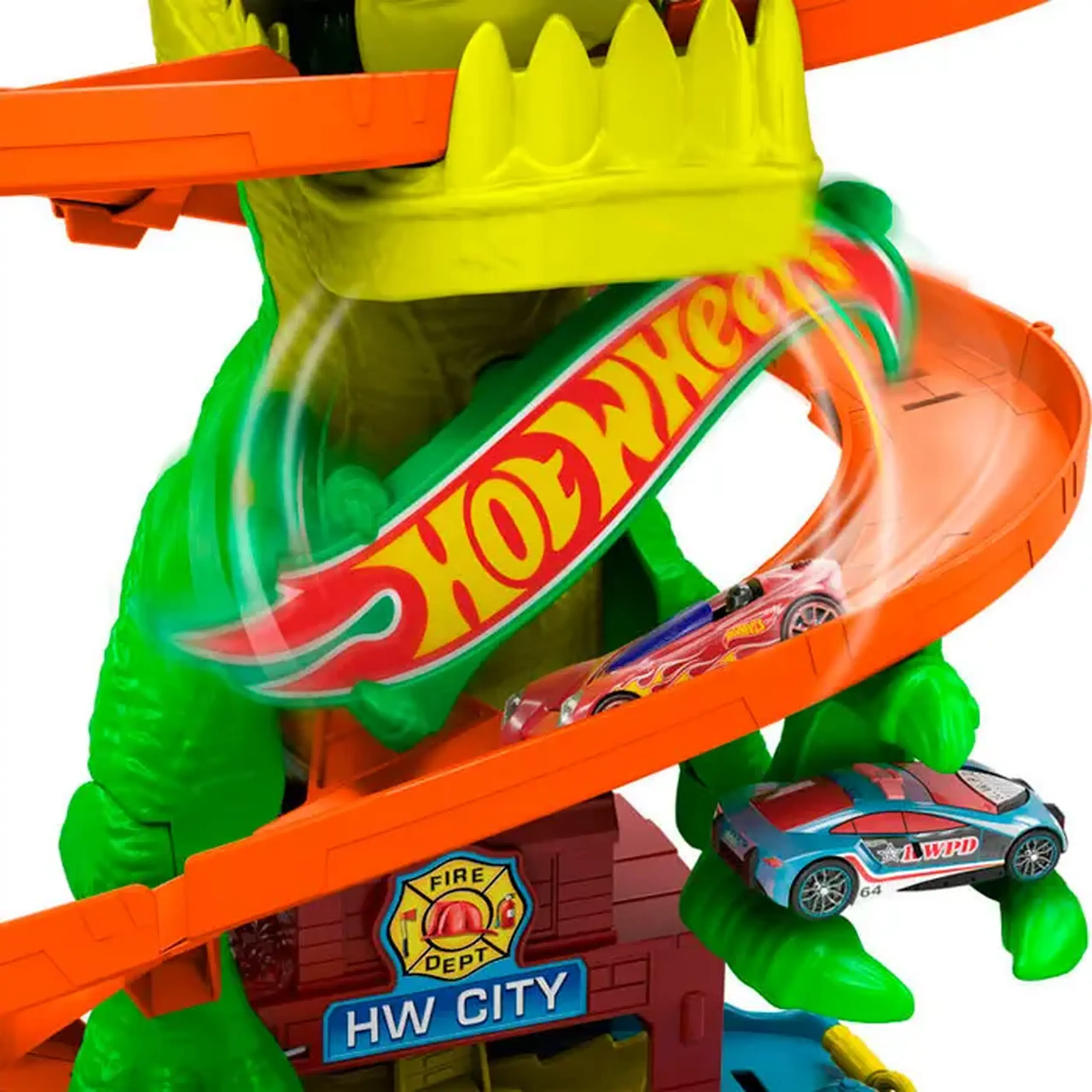 Pista "Hot Wheels" City "T-Rex Blaze Battle" JBM73
