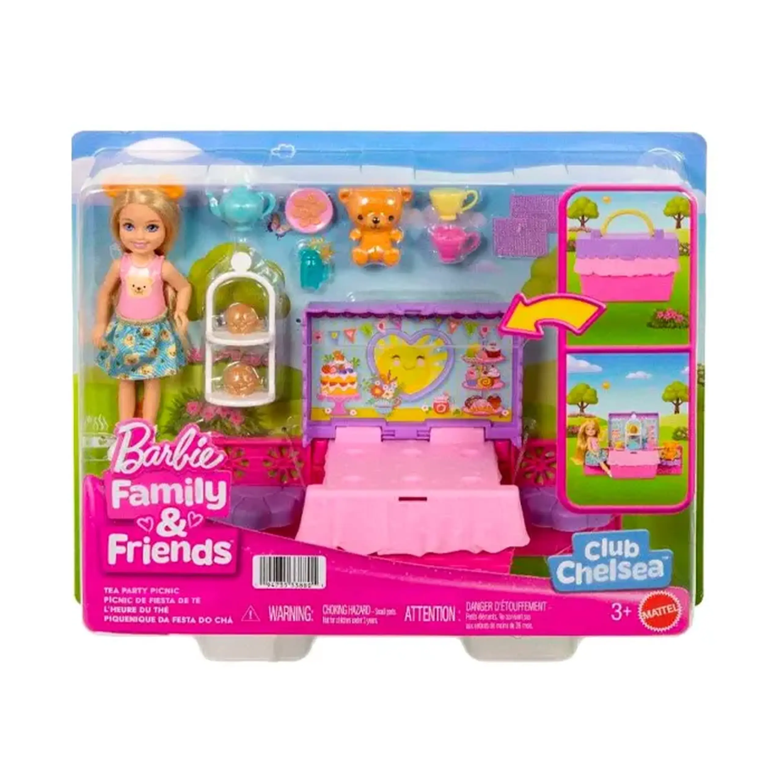 Papusa Barbie Chelsea cu accesori Family and Friends JJB40