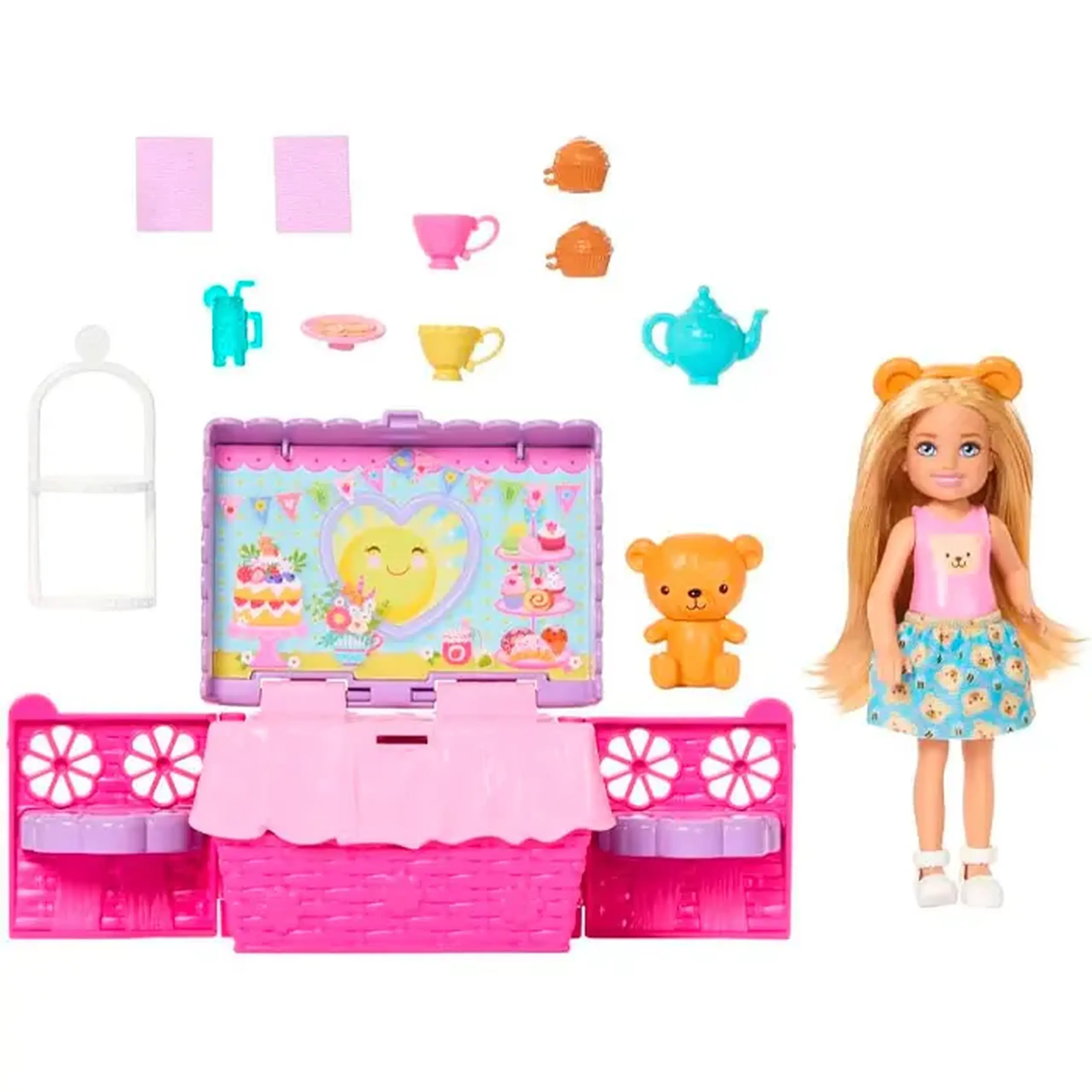 Papusa Barbie Chelsea cu accesori Family and Friends JJB40
