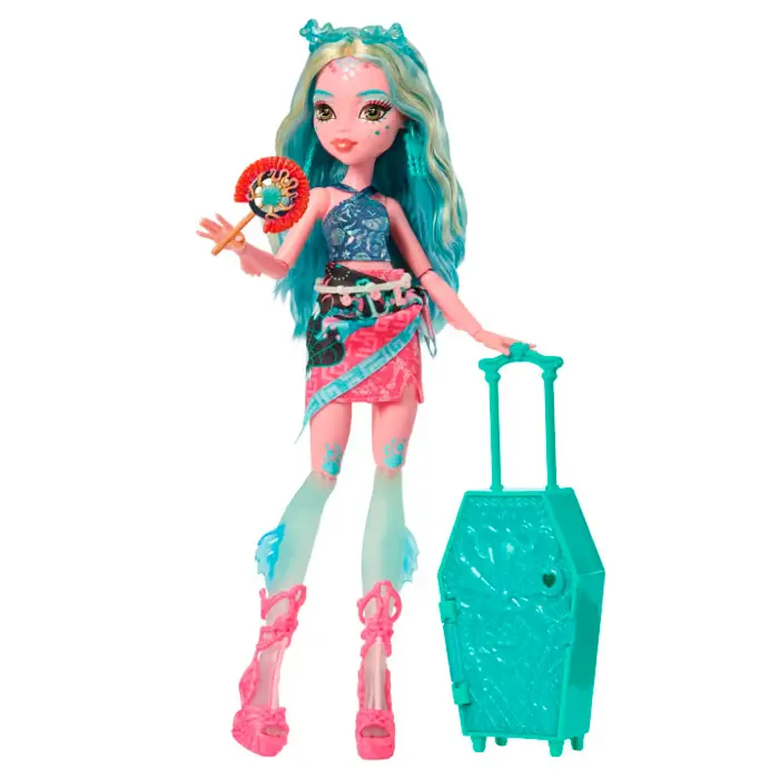 Papusa "МН" Skulltimate Gore-Geous Oasis Lagoona Blue JDR51