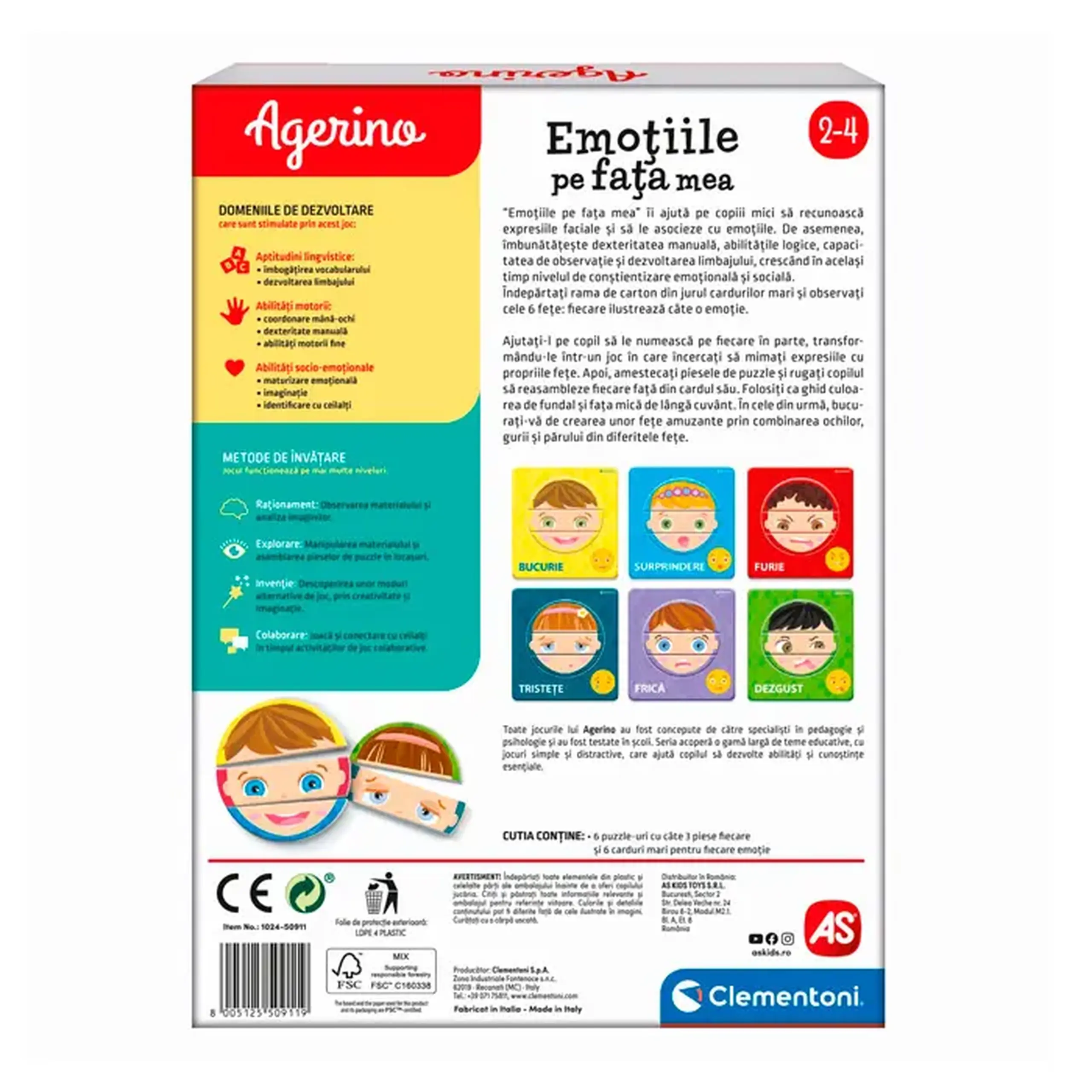 Joc educativ "Emotiile Pe Fata"(RO),50911