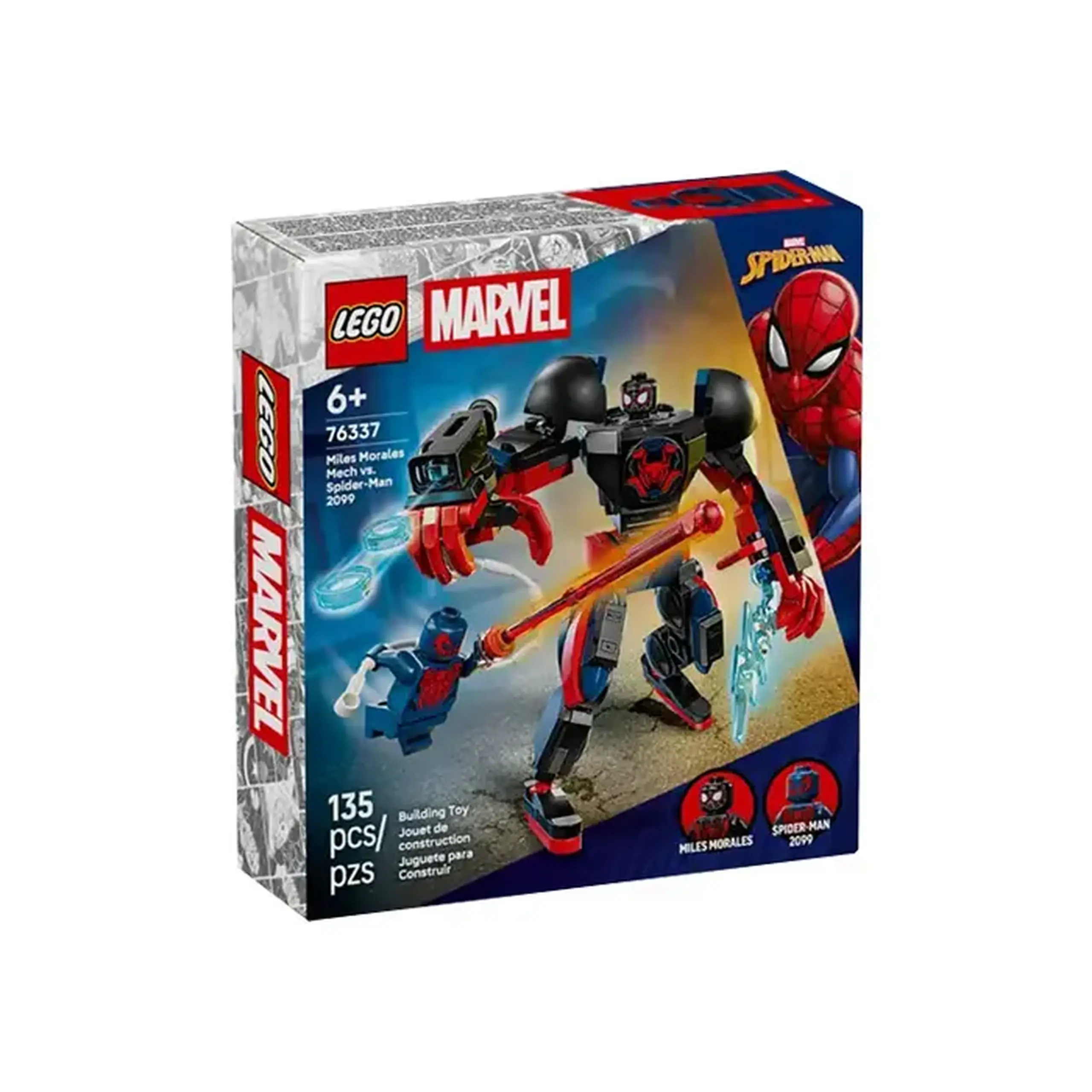 Lego Marvel Spider-Man 2099 vs Miles Morales Mech 76337