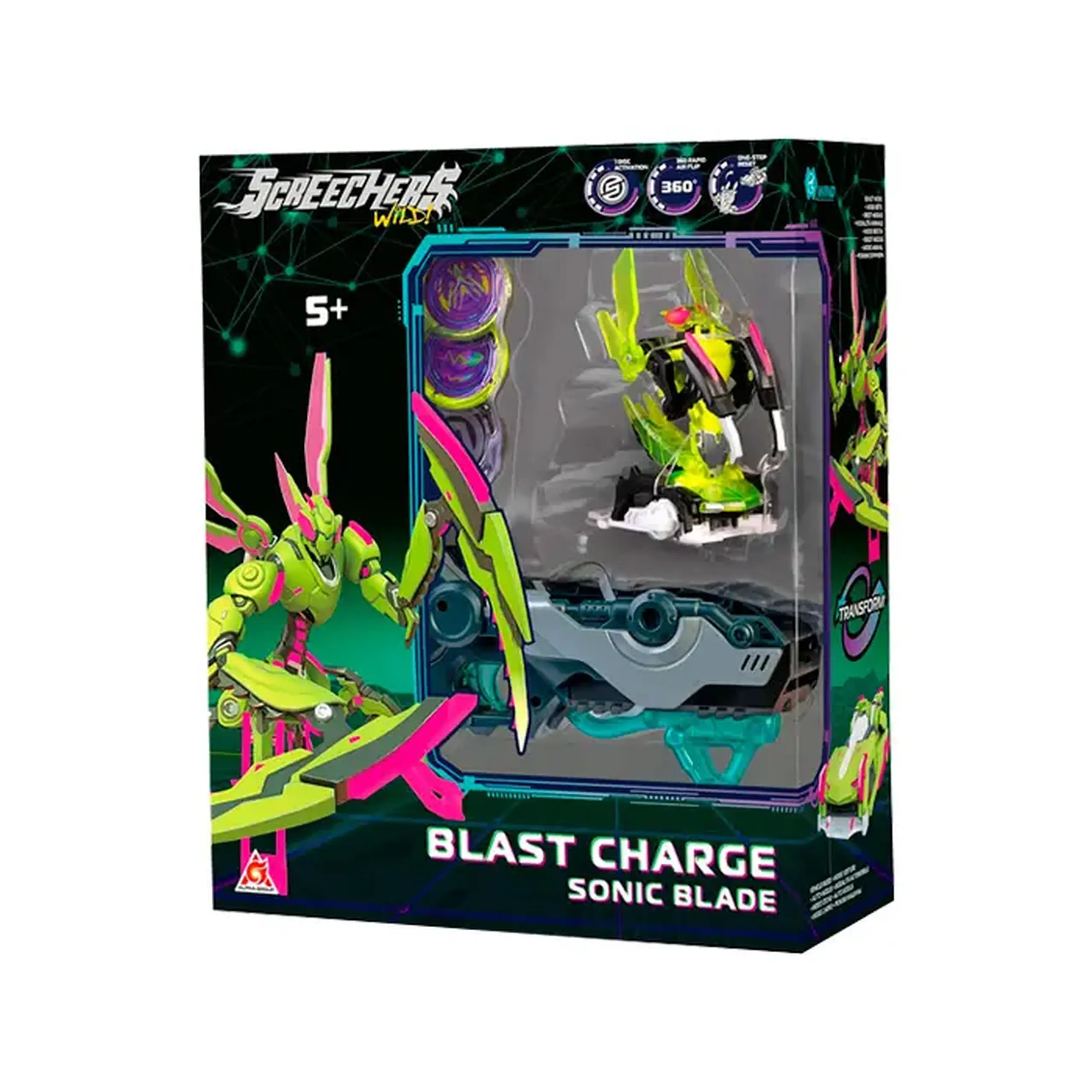 Masina-transformer Screechers Blast Charge Sonic Blade KS686115