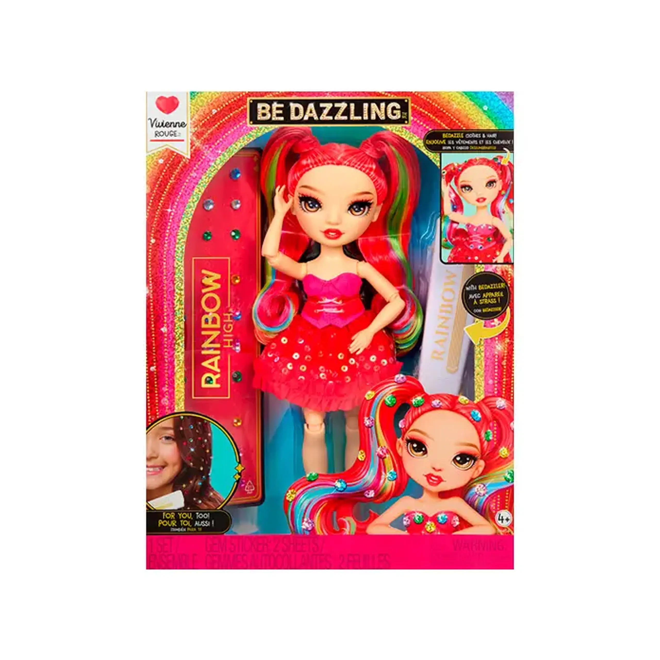 Papusa Rainbow High: Be Dazzling: Vivienne Rouge 597803