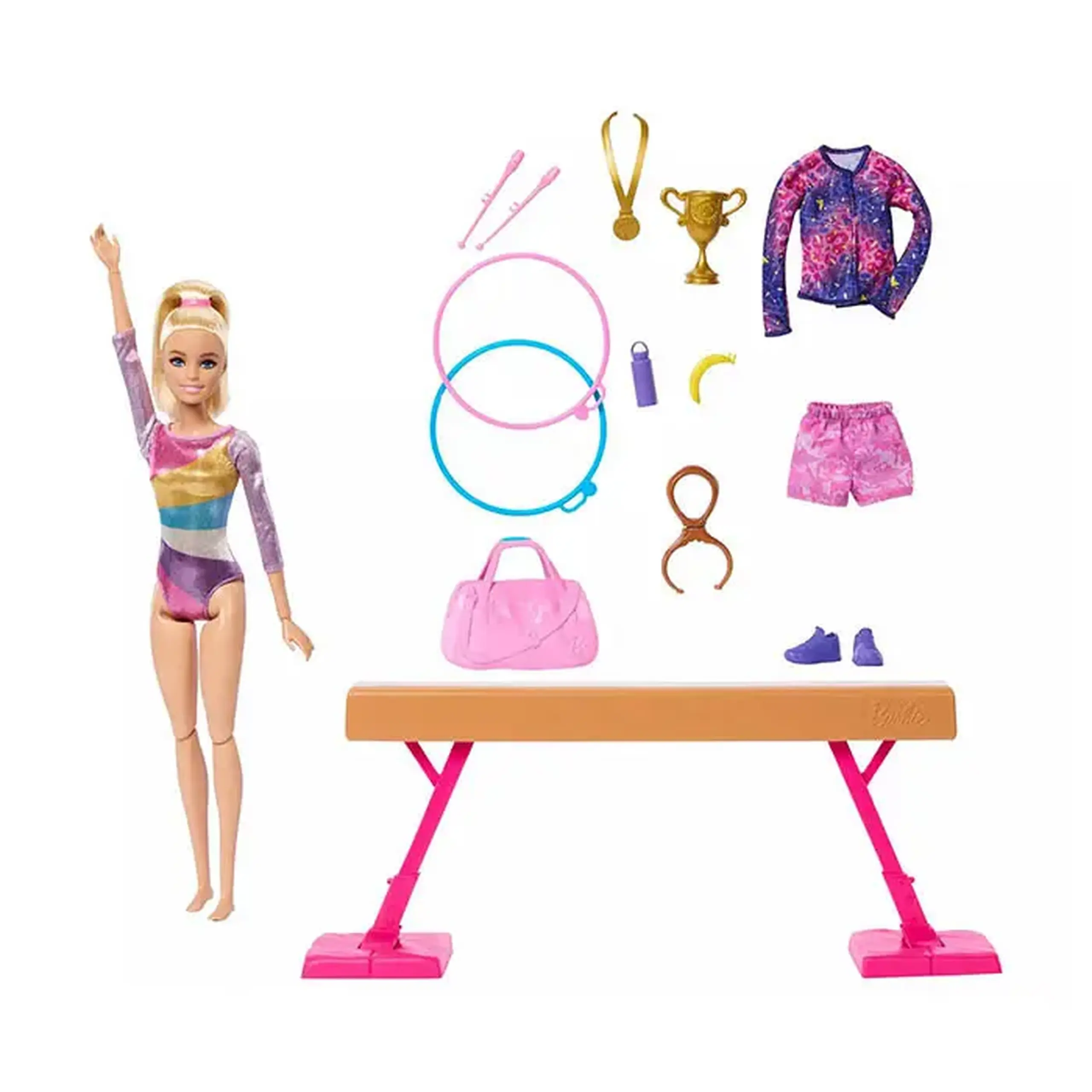 Papusa Barbie Gymnastics Doll HRG52