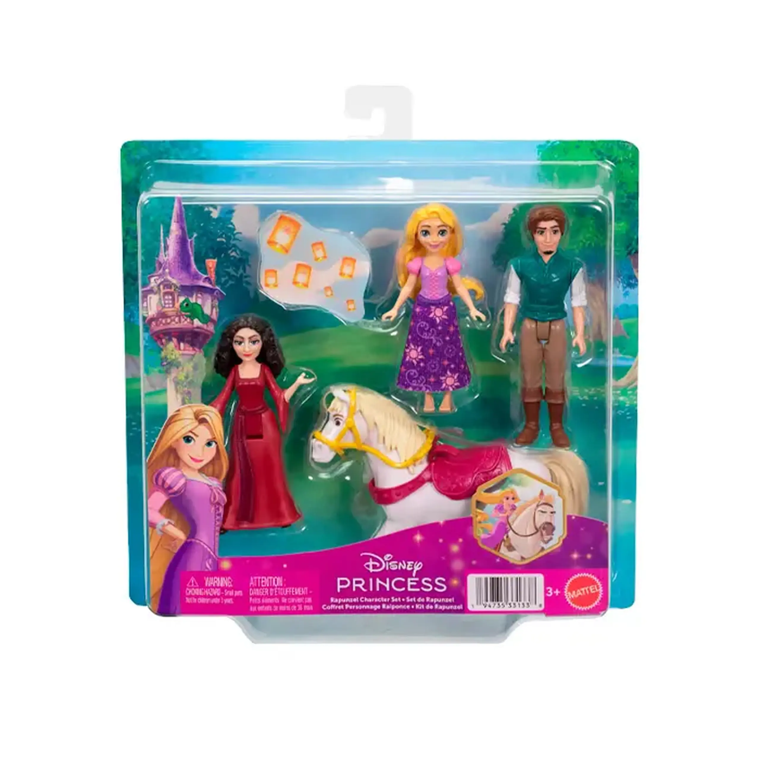Set de 4 mini papusi Disney Rapunzel JHG85