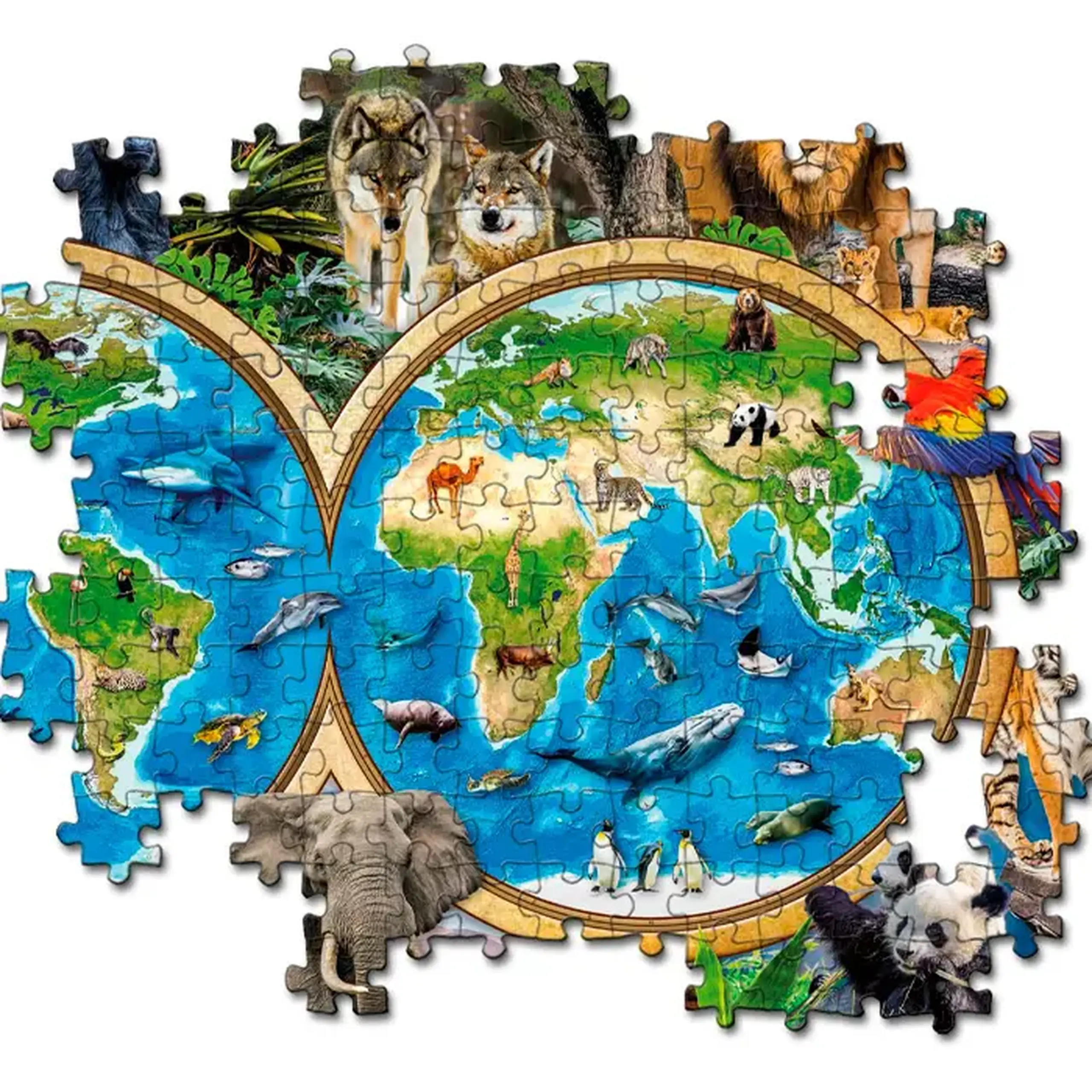 Puzzle 300 Clementoni Animal world 21723