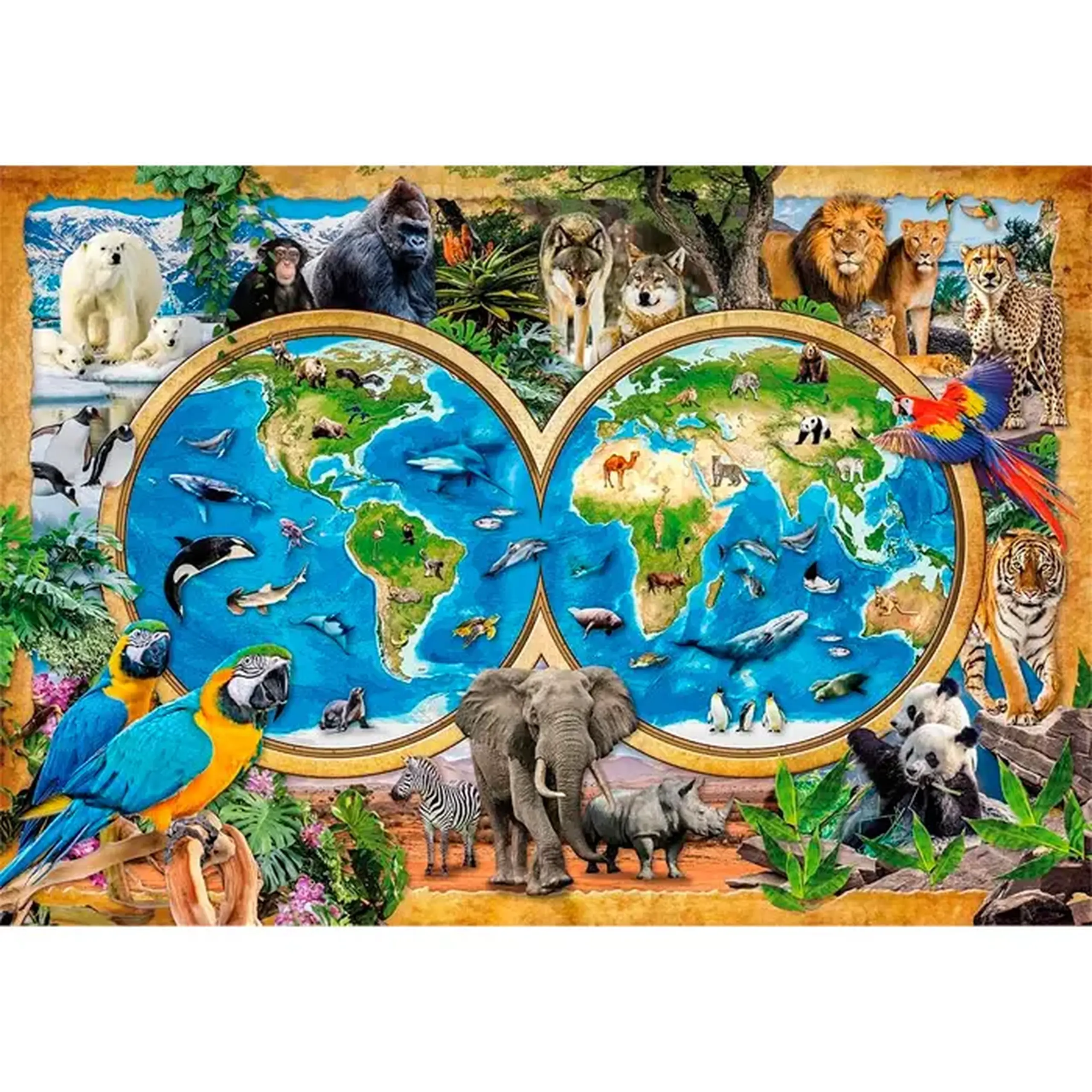 Puzzle 300 Clementoni Animal world 21723