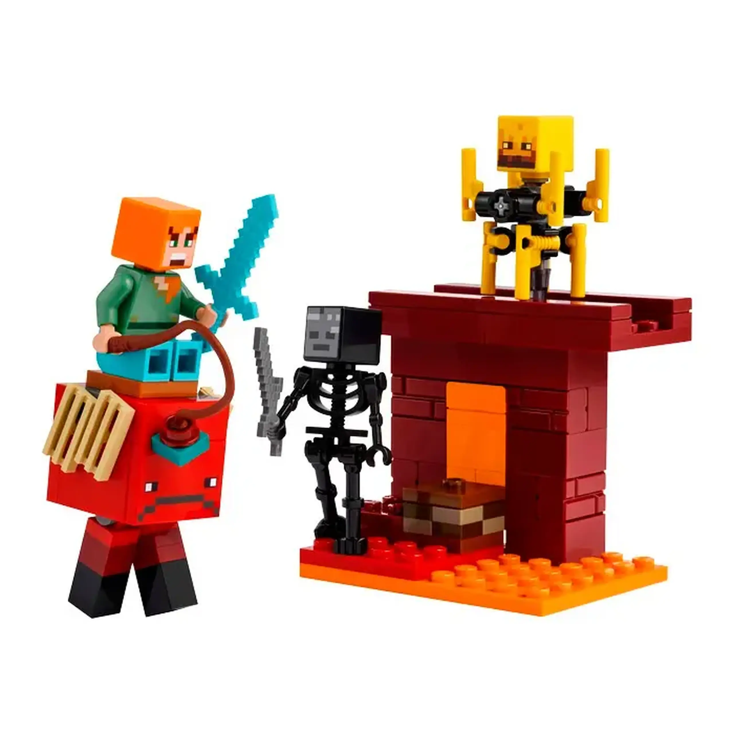 Lego Minecraft Batalie deasupra lavei in Nether 21266