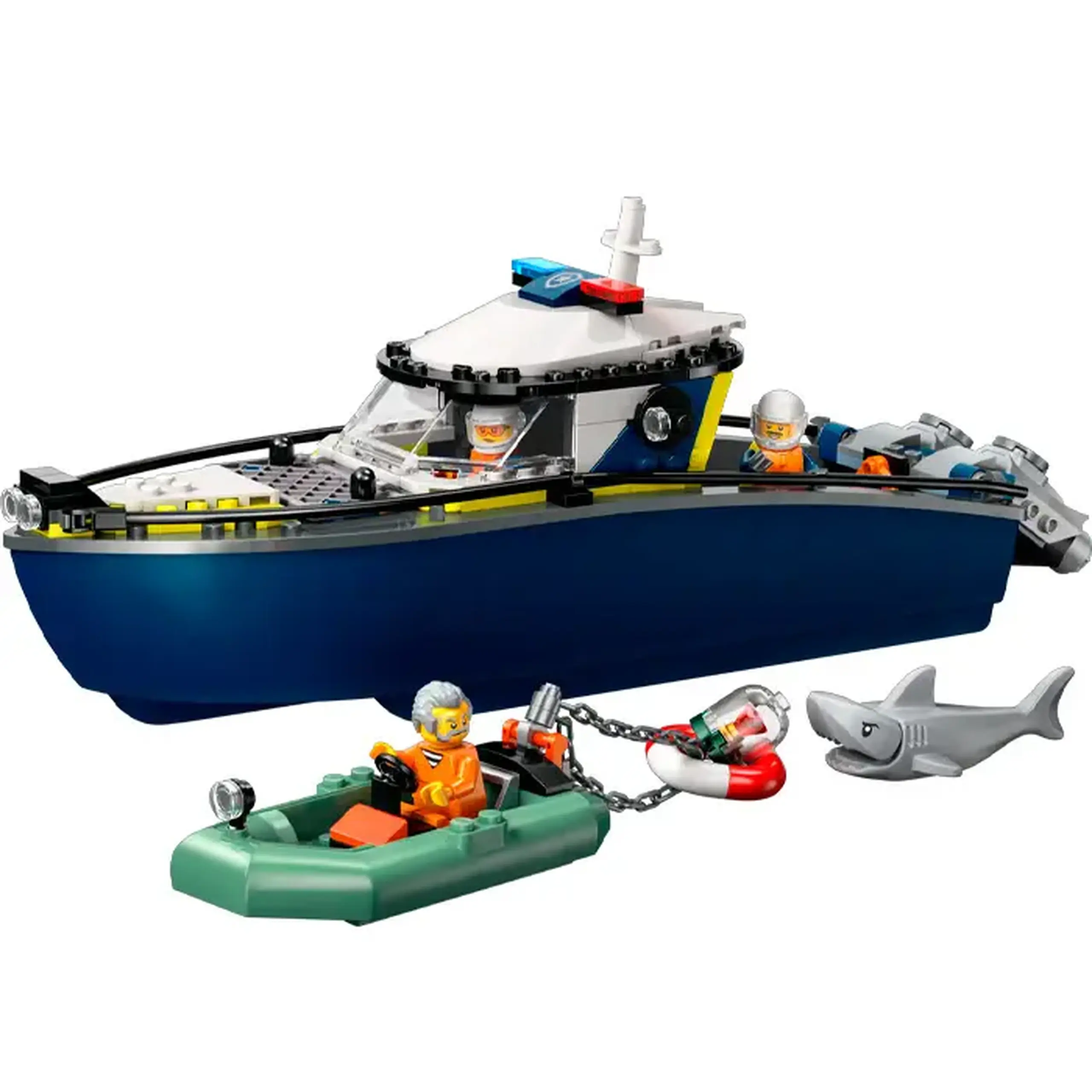 Lego City Urmarire cu barca de politie 60456