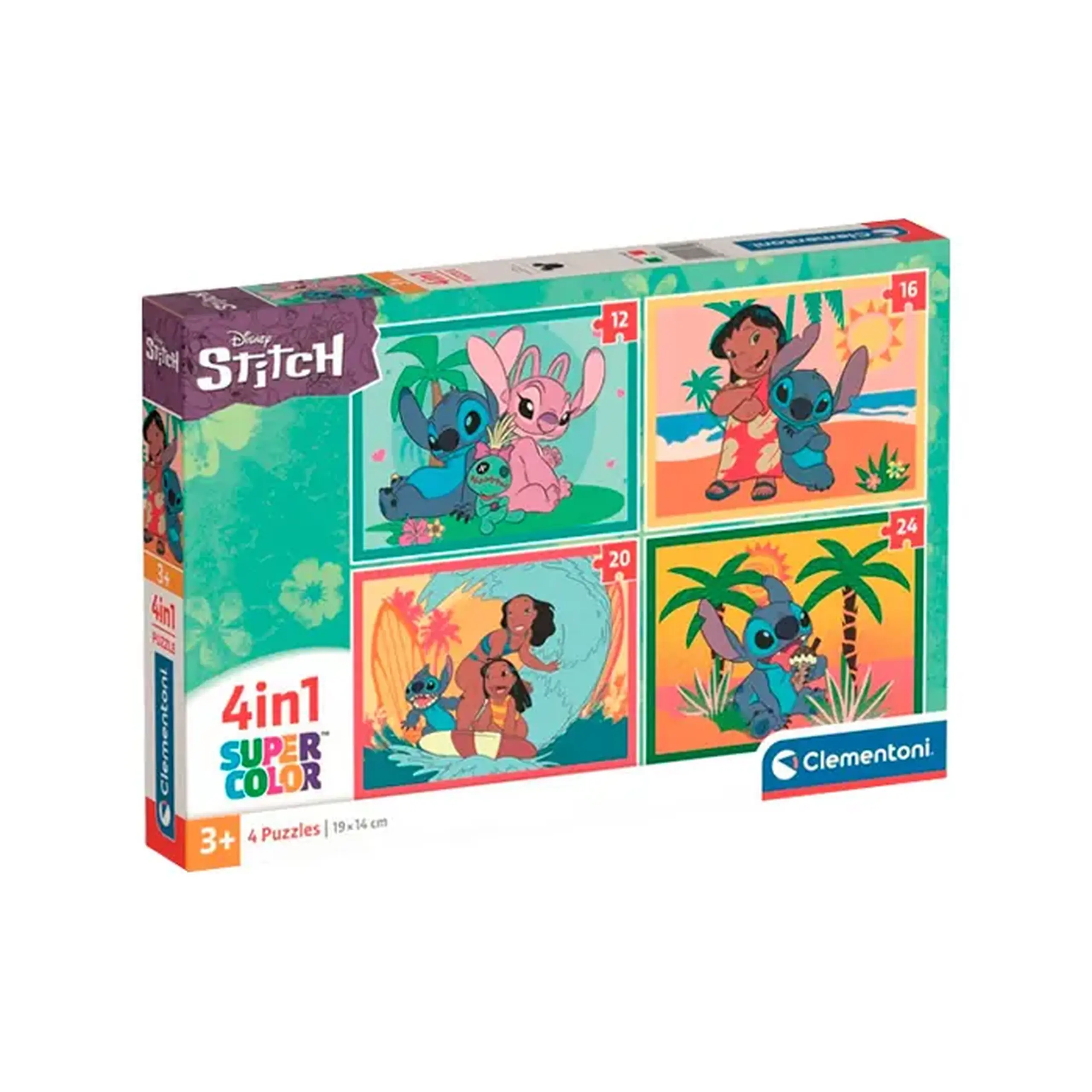 Puzzle 4-in-1 Clementoni Disney Stitch 21745