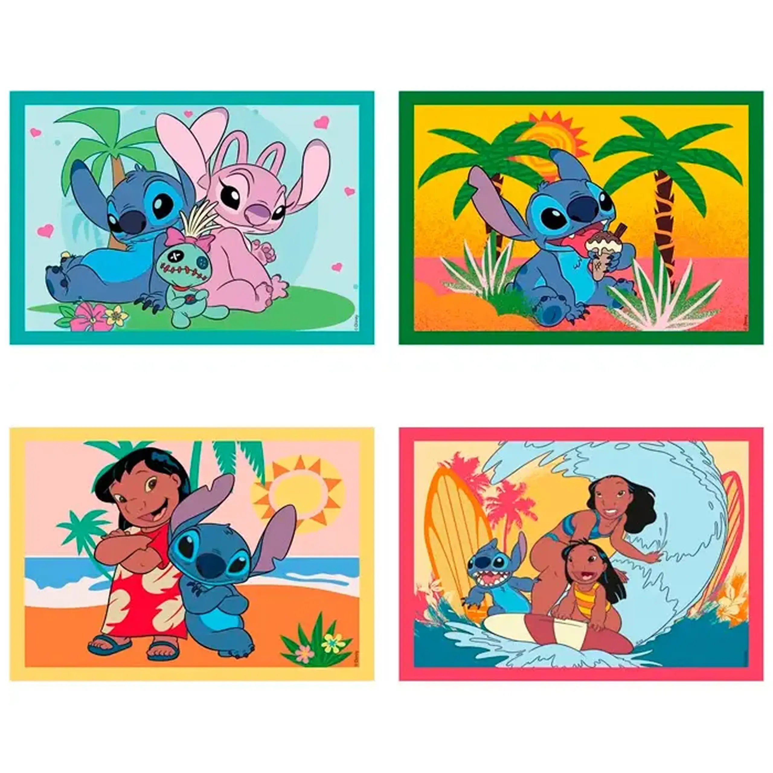 Puzzle 4-in-1 Clementoni Disney Stitch 21745