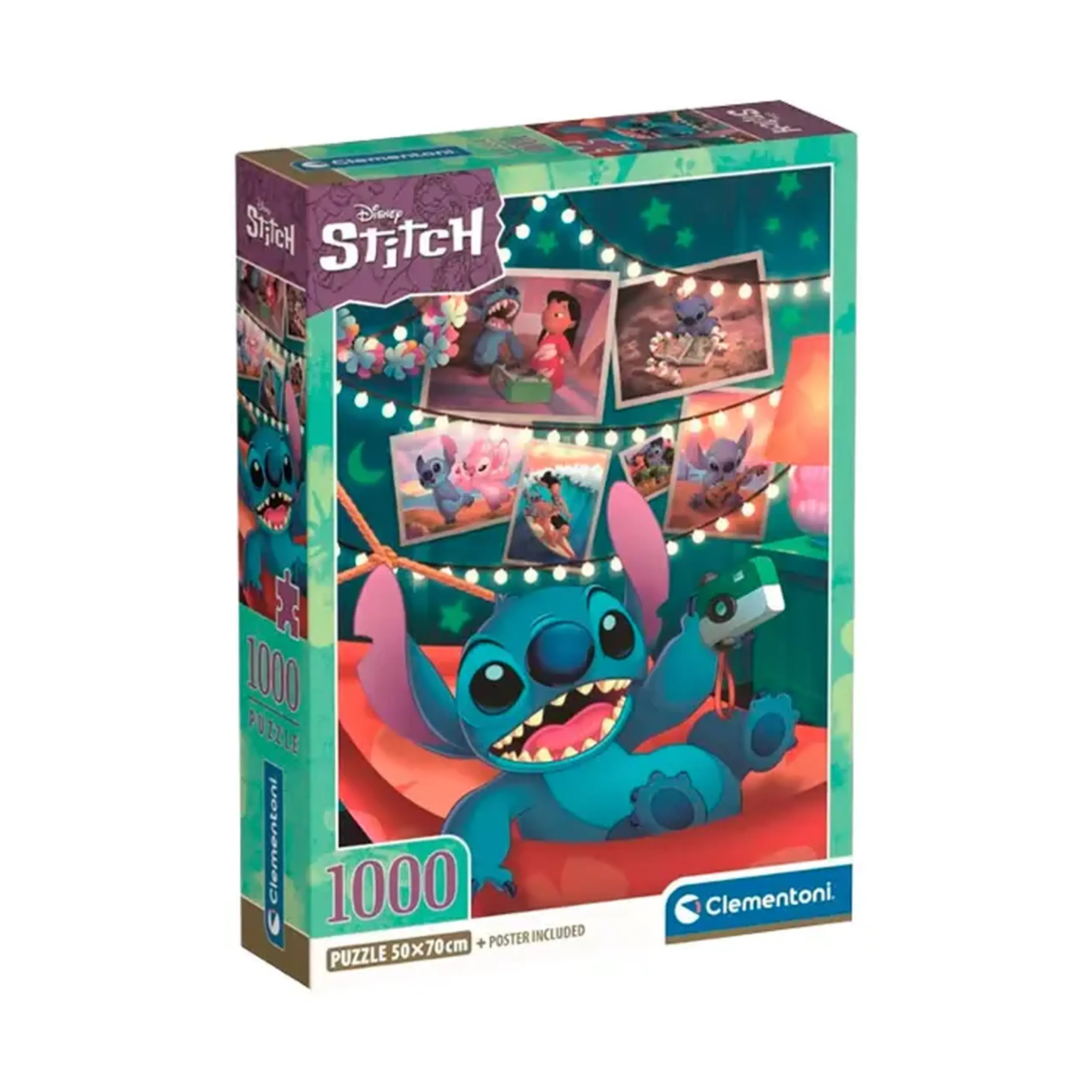 Puzzle 1000 + Poster Clementoni Disney Stich 39793