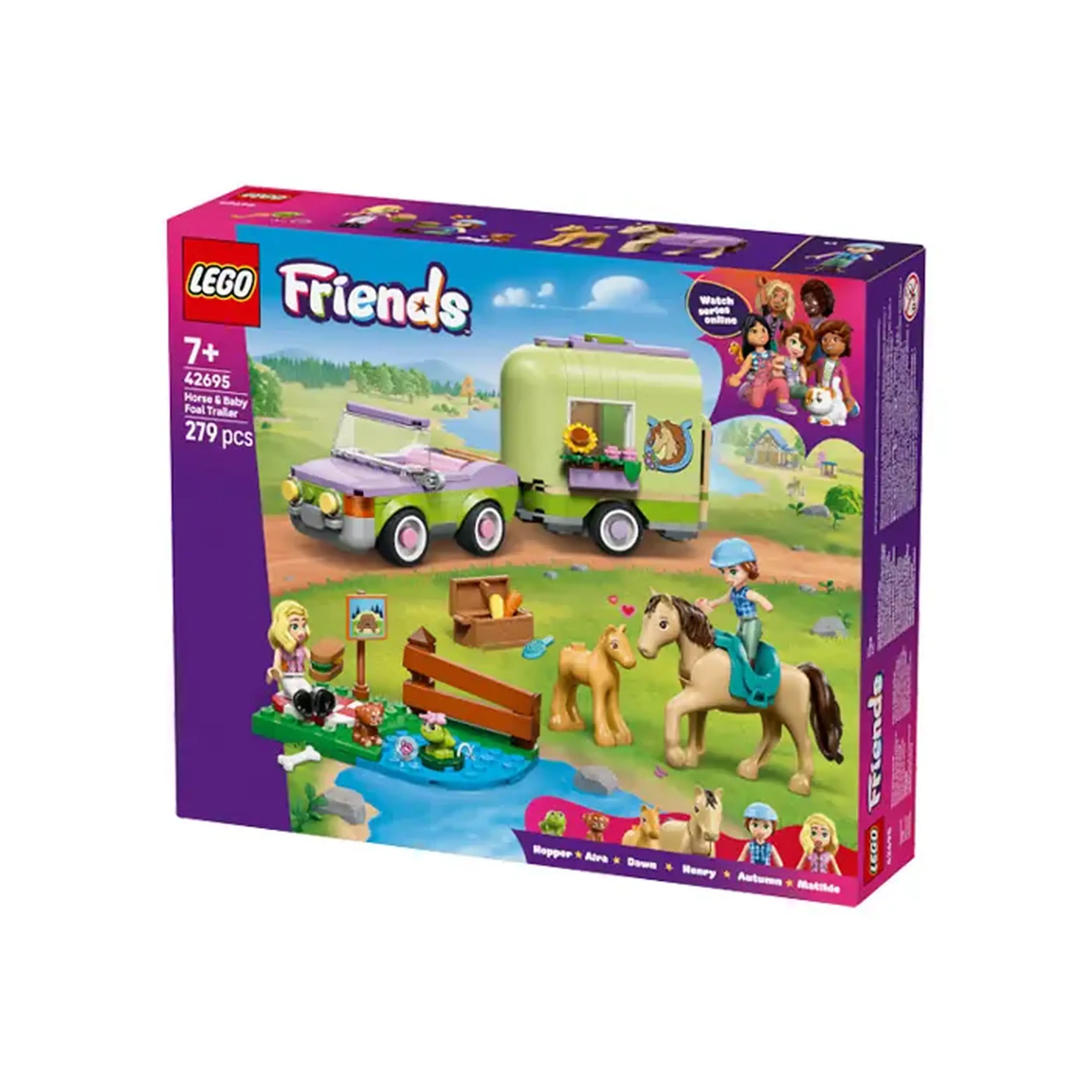Lego Friends Remorca pentru cal si manz 42695