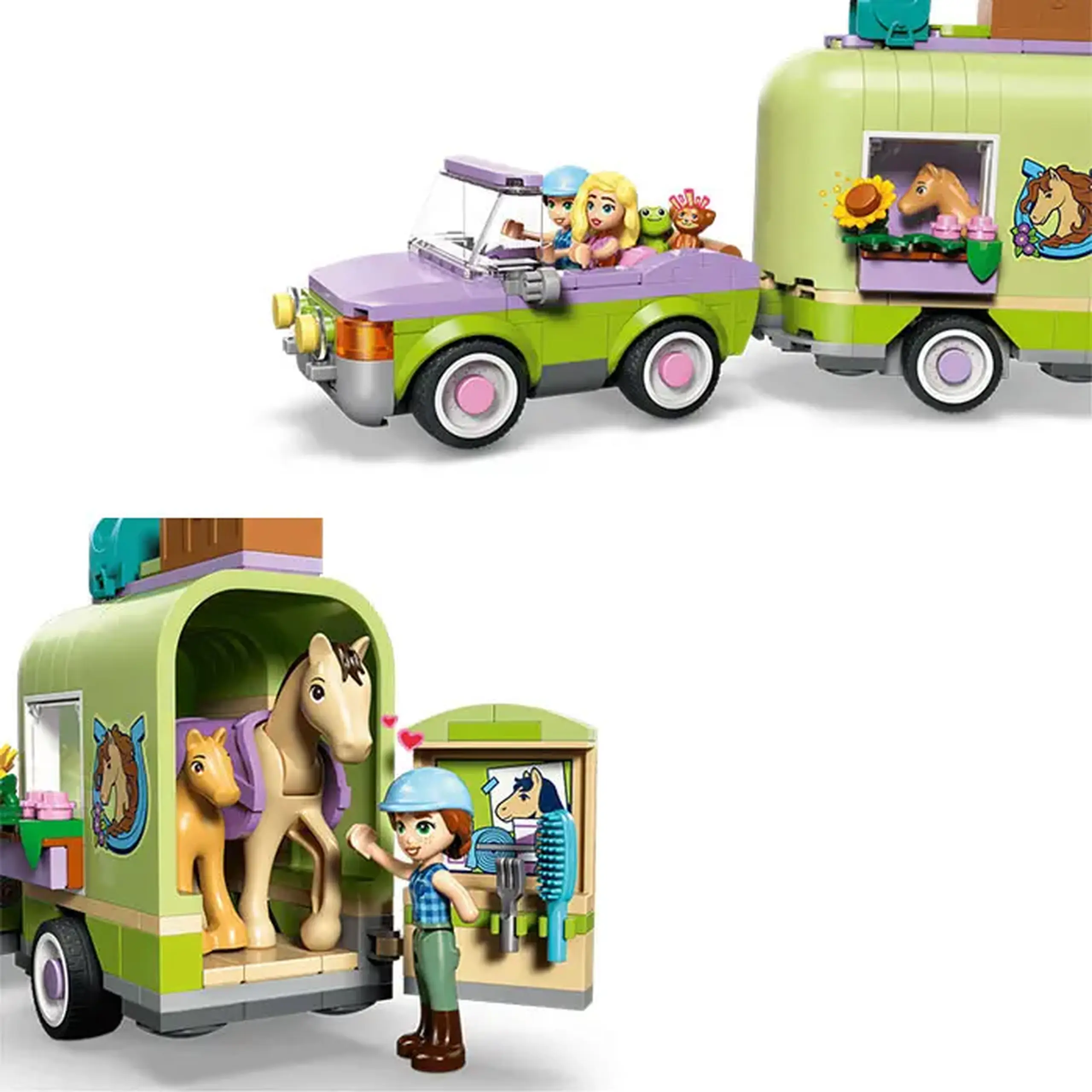 Lego Friends Remorca pentru cal si manz 42695
