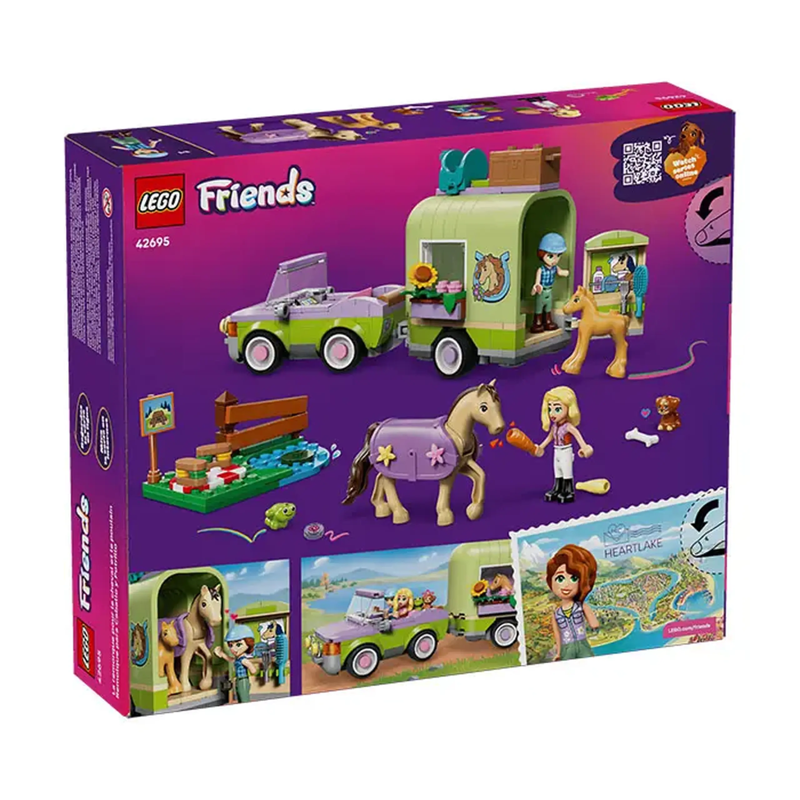 Lego Friends Remorca pentru cal si manz 42695