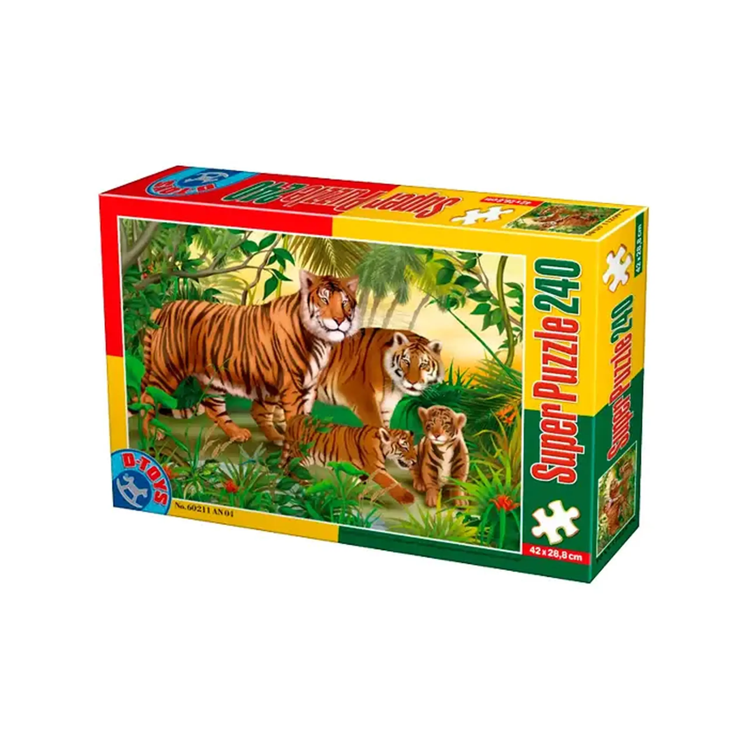 Puzzle 240 "Animale salbatice - Tigri" 78254