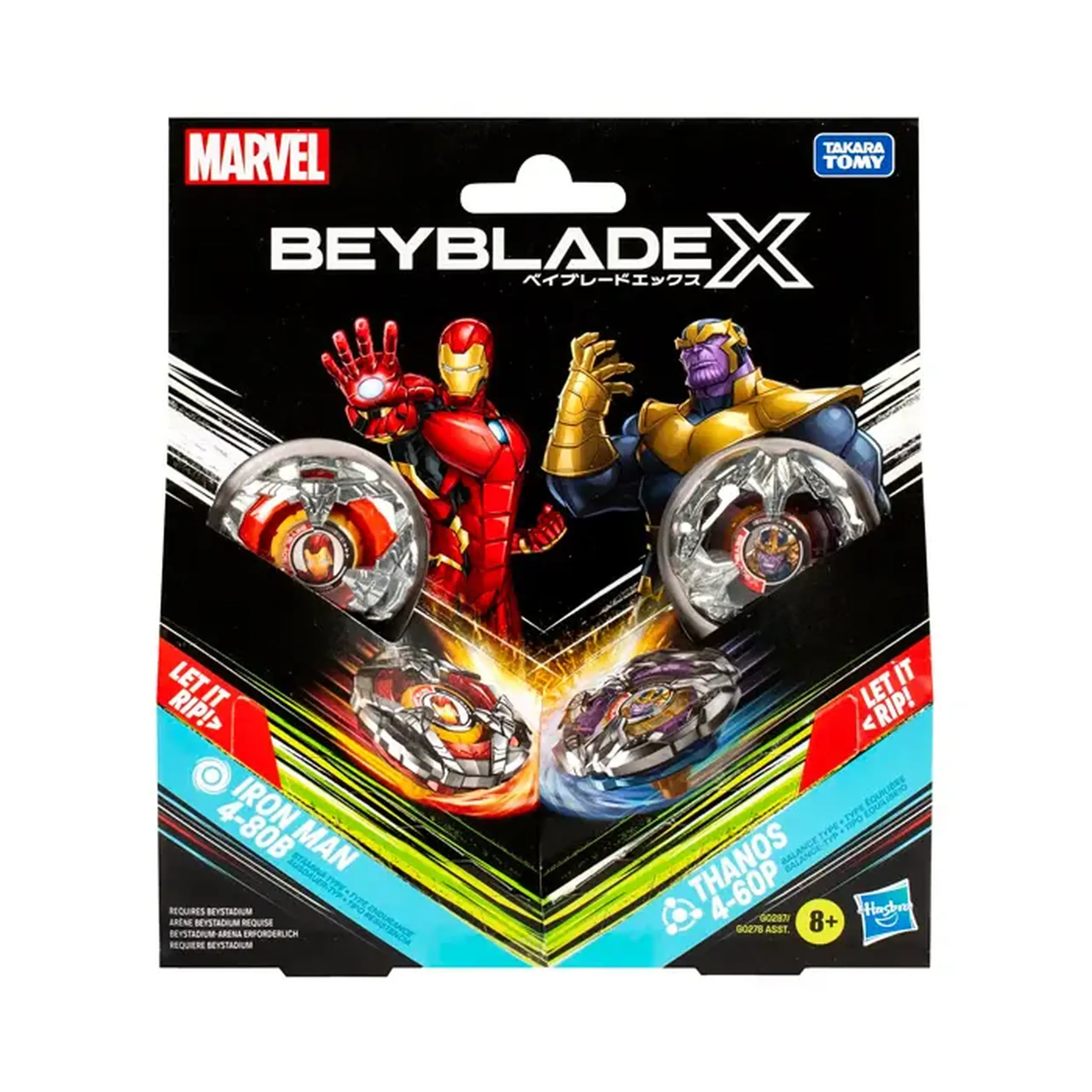 Beyblade in se 2buc Hasbro X "Iron-Man vs Thanos" G0287