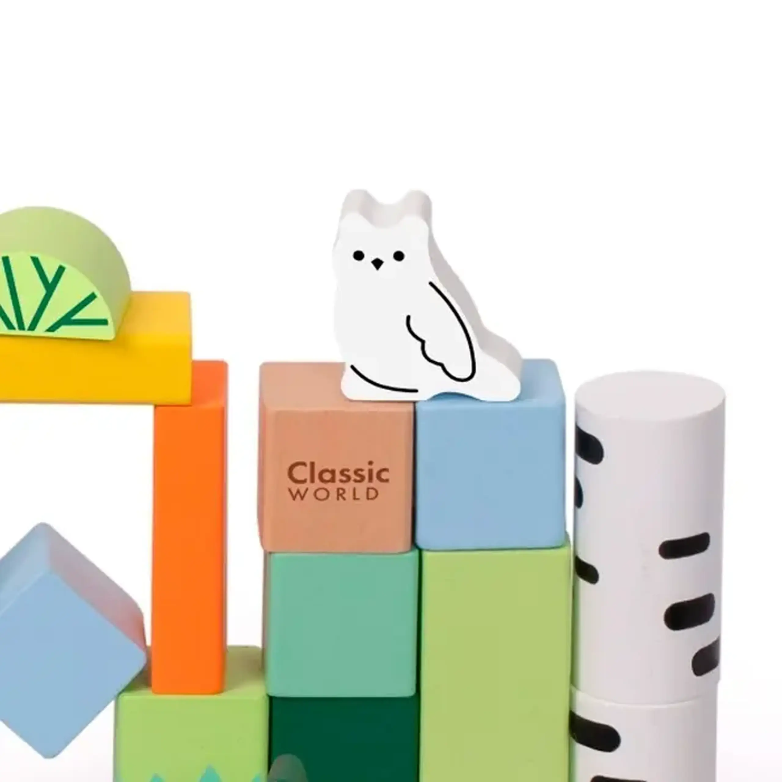 Cuburi de lemn "Forset Blocks" Classic world 20272