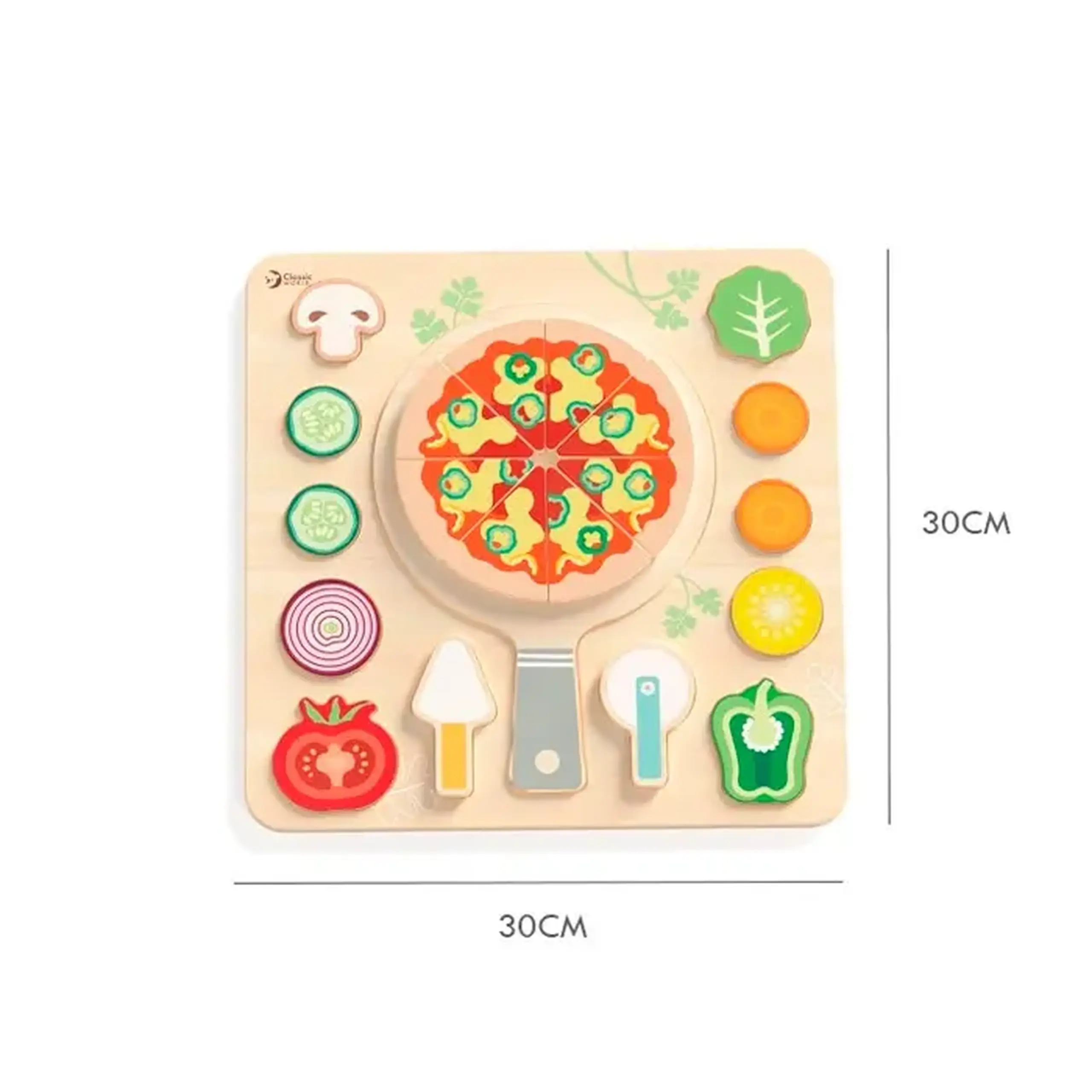 Puzzle din lemn "Pizza" Classic world 40066