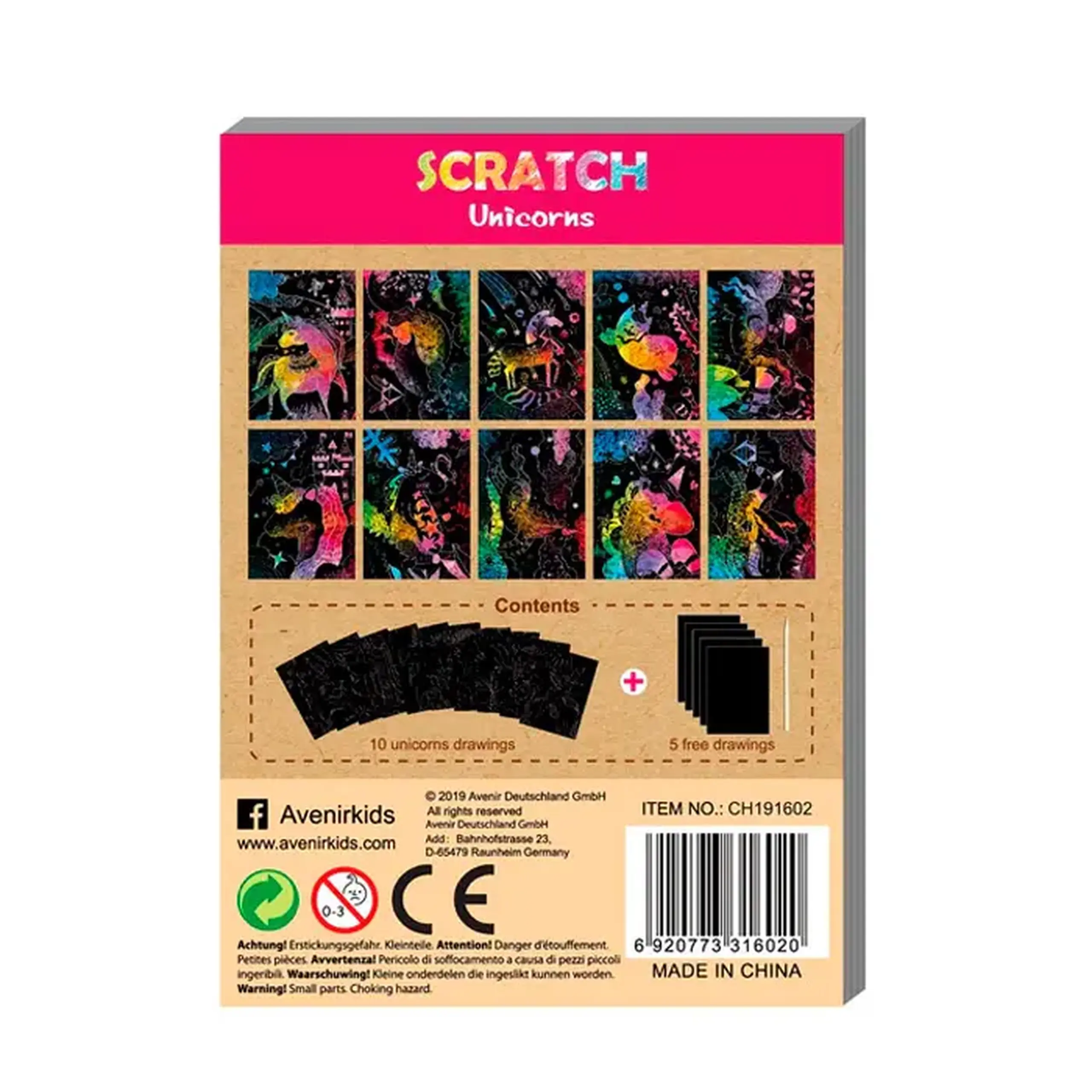 Scratch album Unicorne CH191602