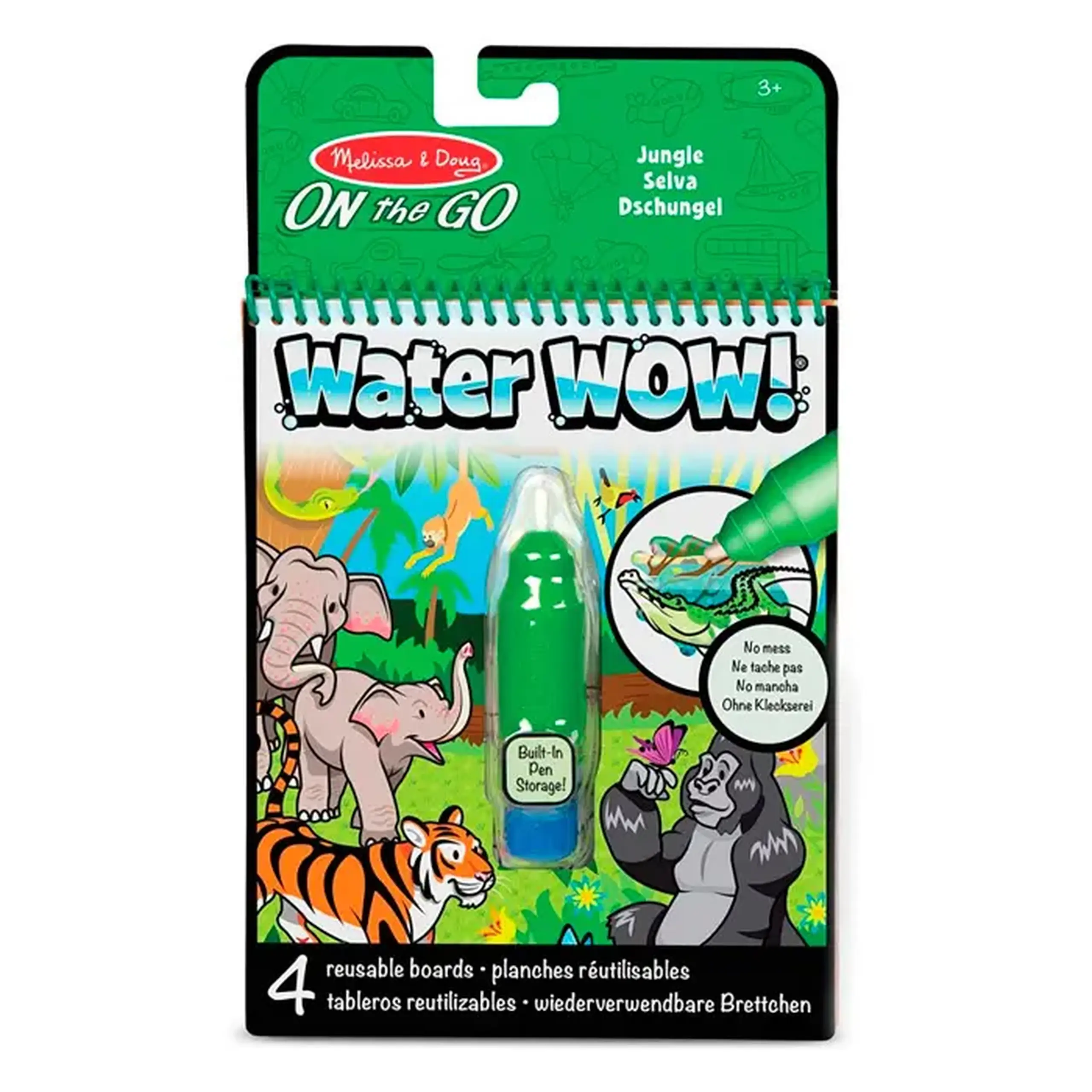 Carte de colorat cu apa Melissa & Doug Jungla 40176