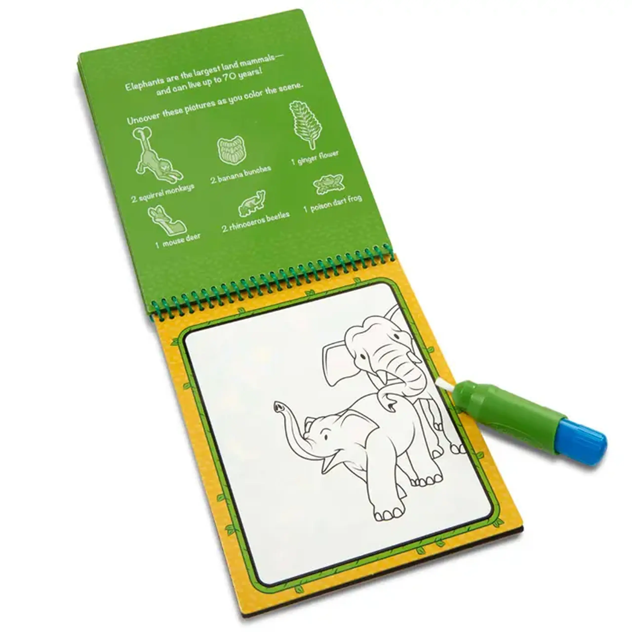 Carte de colorat cu apa Melissa & Doug Jungla 40176
