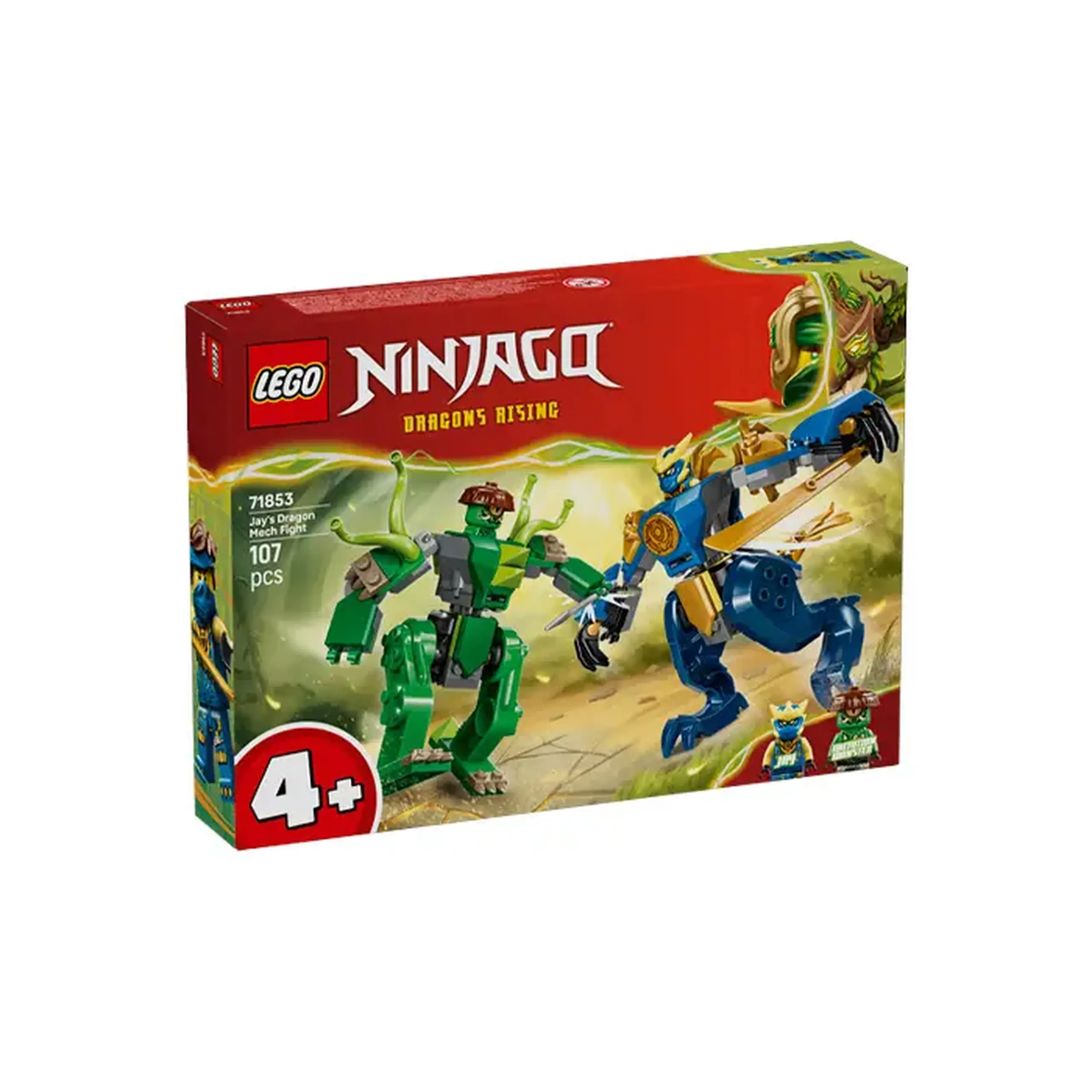 Lego Ninjago Robotul dragon al lui Jay in lupta 71853