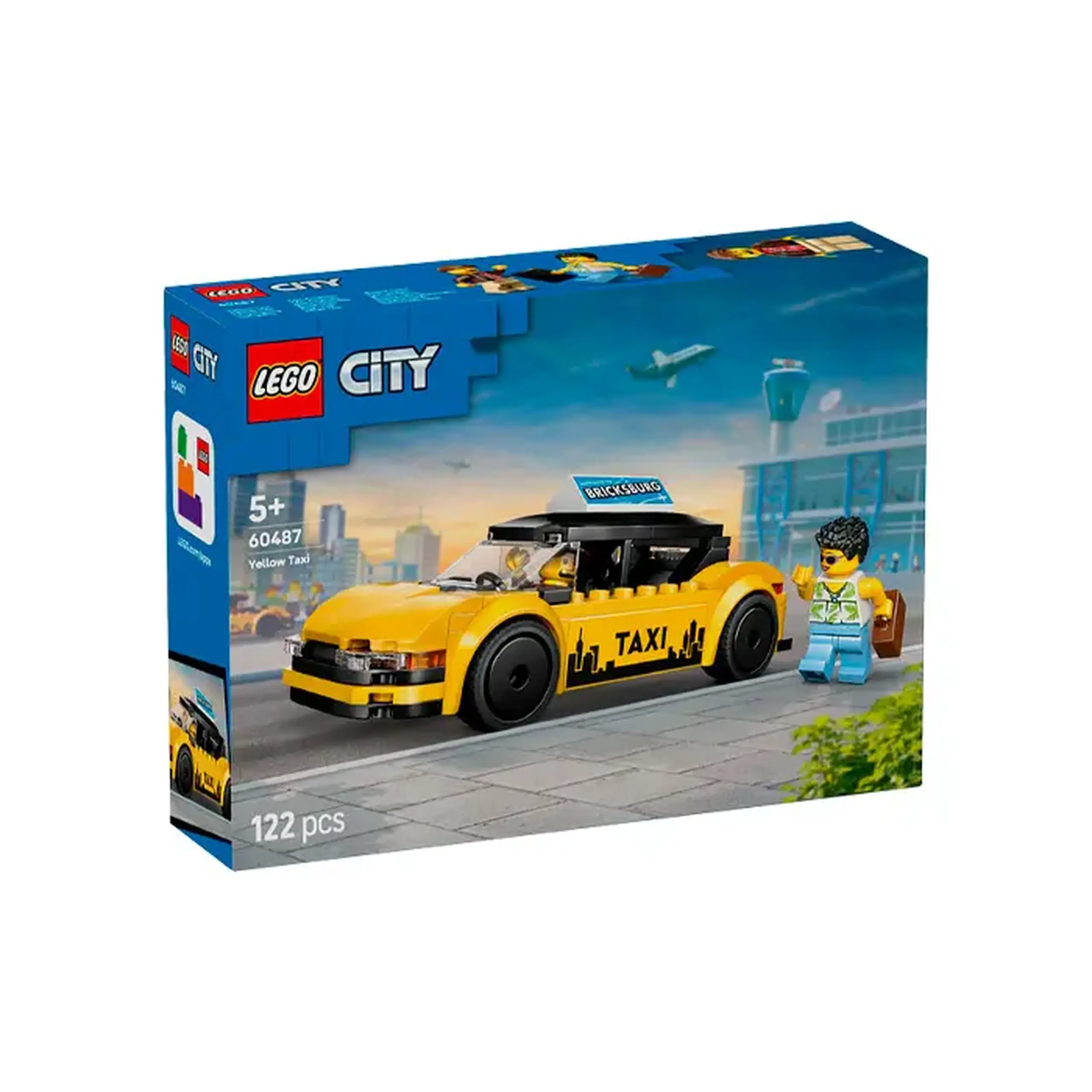 Lego City Taxi galben 60487